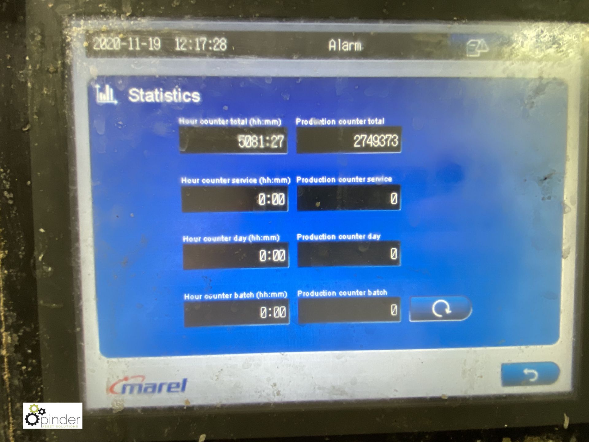 Marel MS2730 Filleting Machine, year 2013, with touch screen control, interchangeable parts and - Image 6 of 22