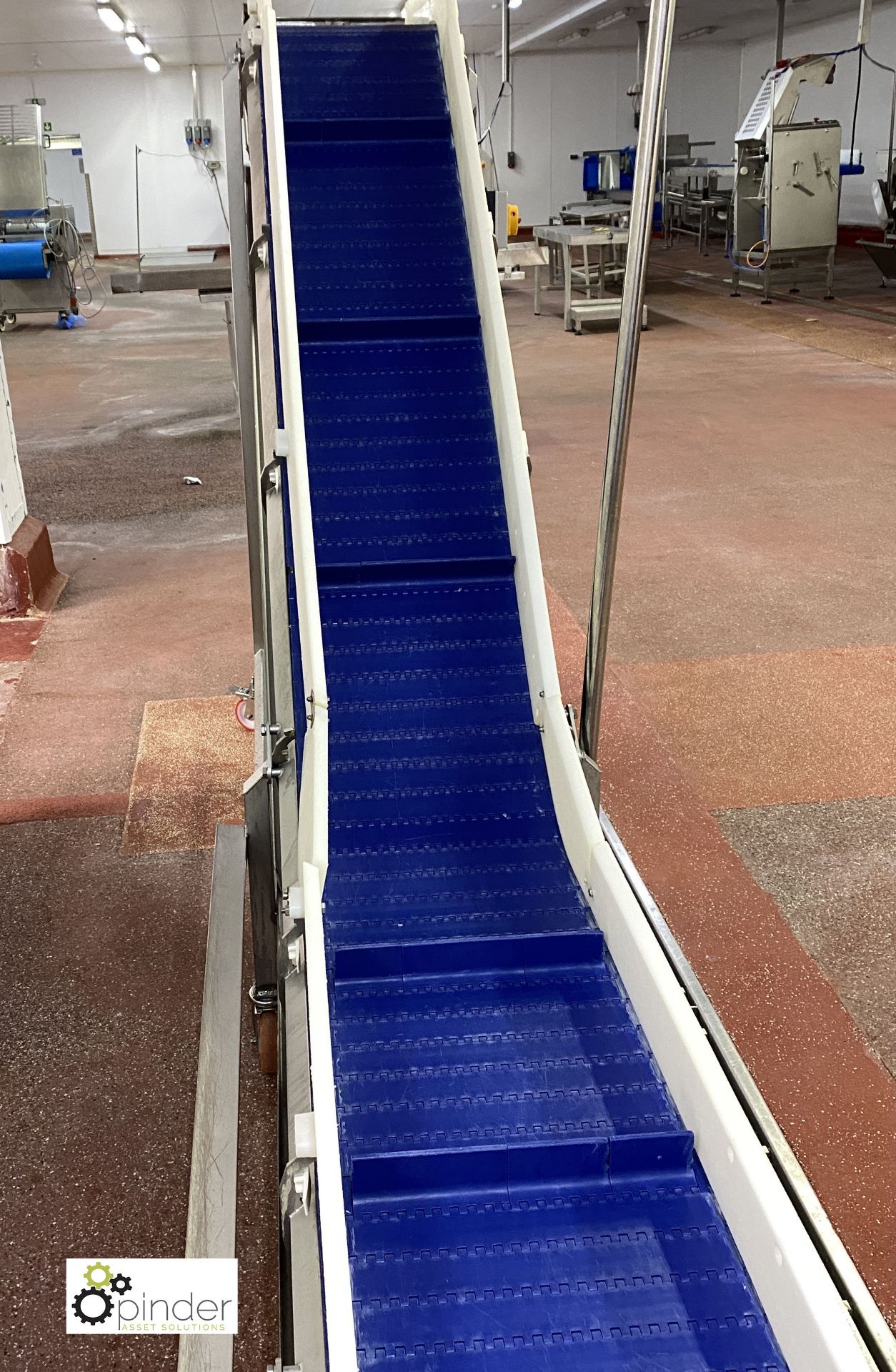 Carnitech PM45 stainless steel mobile swan neck Belt Conveyor, 350mm wide, 1690mm max height, 3600mm - Image 6 of 8