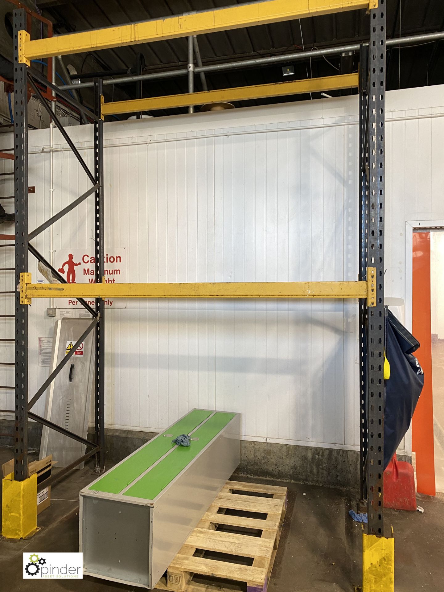 2 bays Link 51M Pallet Racking, 4 uprights 3700mm x 1100mm and 8 beams 2250mm (please note there - Image 3 of 4