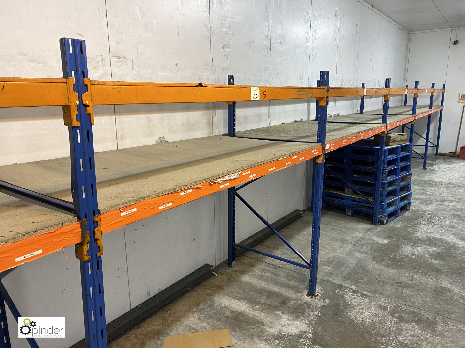 6 bays Pallet Packing, 7 uprights 2140mm x 1050mm and 24 beams 2250mm (please note there is a lift - Image 3 of 4
