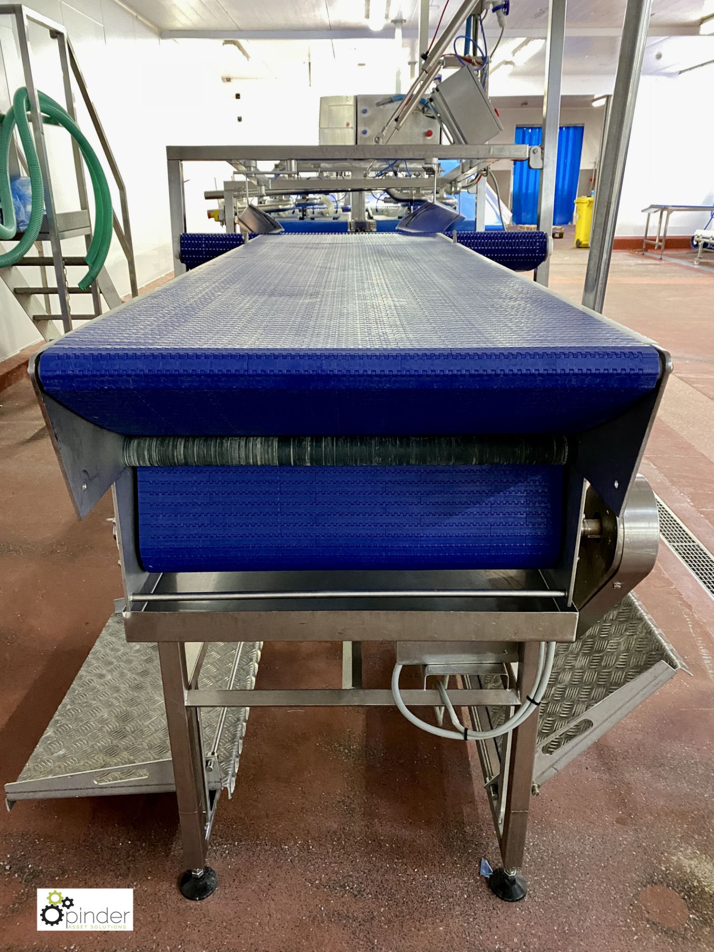 Stainless steel powered Final Inspection Conveyor, 2060mm x 600mm belt width [Please note this lot - Image 3 of 7