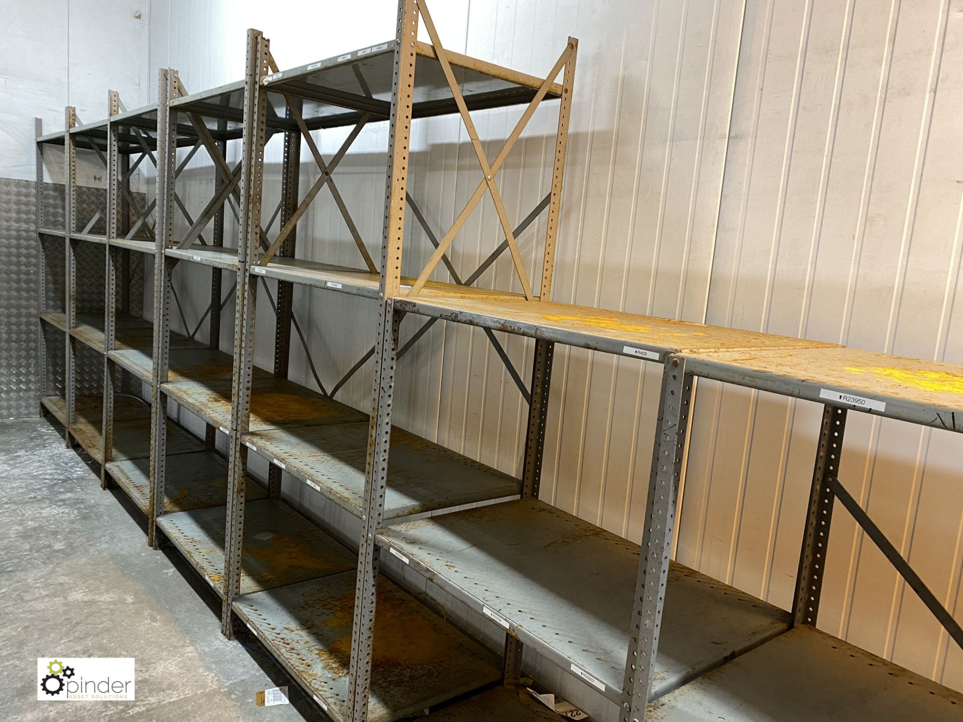 11 bays adjustable Stock Racking, 10.15m x 610mm (please note there is a lift out fee of £100 plus - Image 3 of 4