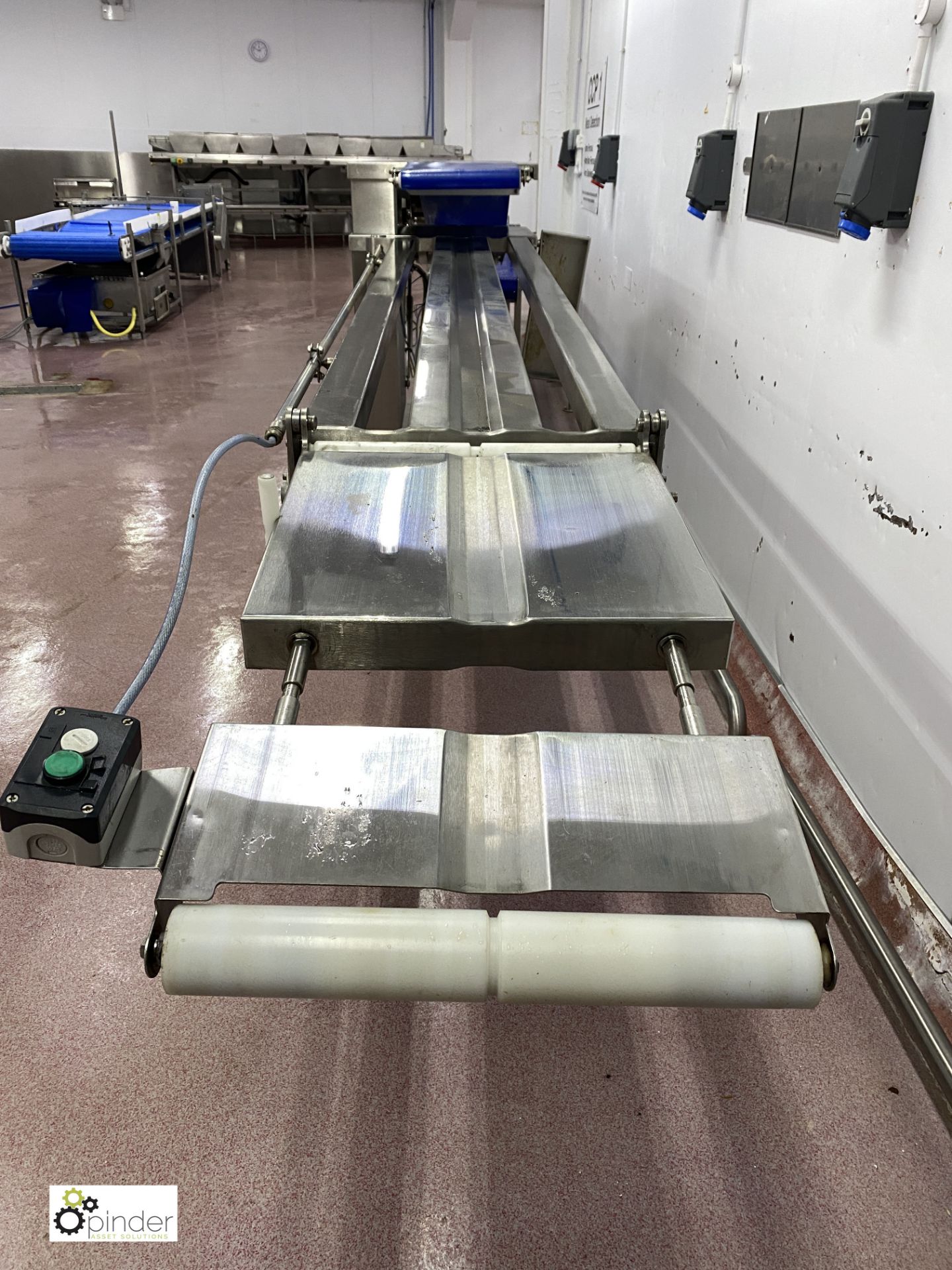 Weber CCE twin deck transport Conveyor, belt width 420mm, year 2003, serial number 6419, 400volts ( - Image 4 of 7