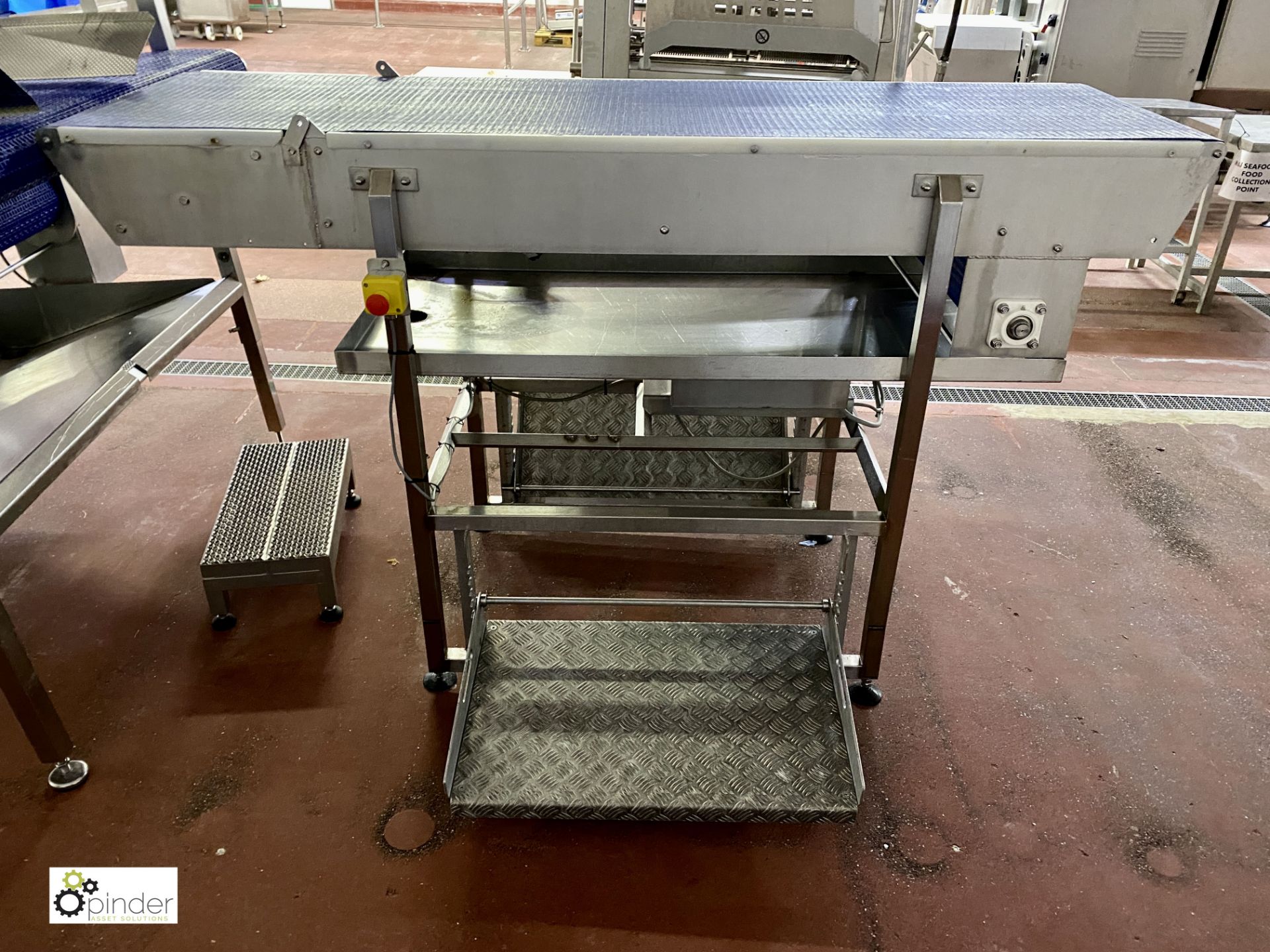 Stainless steel powered Final Inspection Conveyor, 2060mm x 600mm belt width [Please note this lot - Image 6 of 7