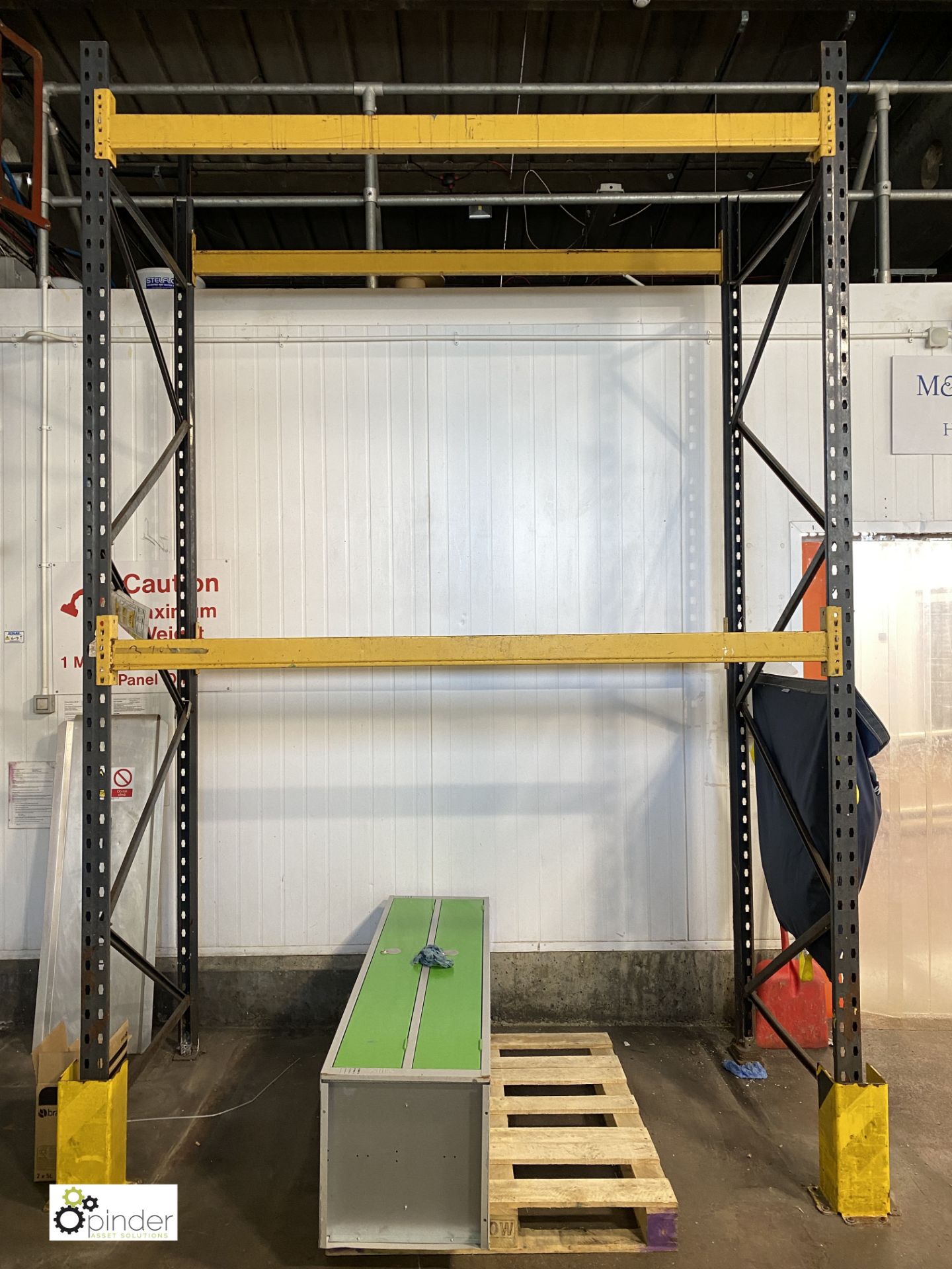 2 bays Link 51M Pallet Racking, 4 uprights 3700mm x 1100mm and 8 beams 2250mm (please note there - Image 4 of 4