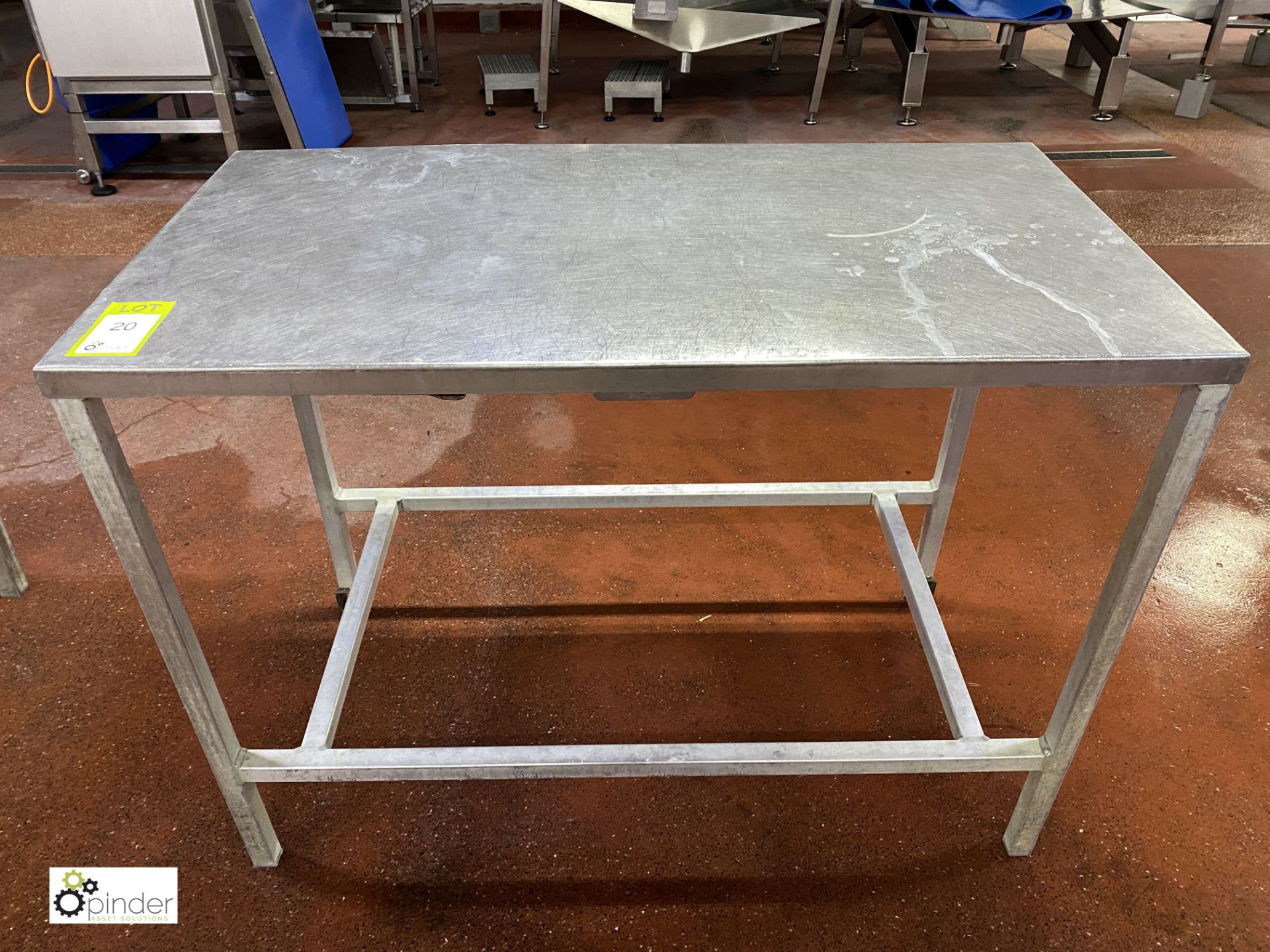 Stainless steel Preparation Table, 1140mm x 600mm x 840mm high (please note there is a lift out