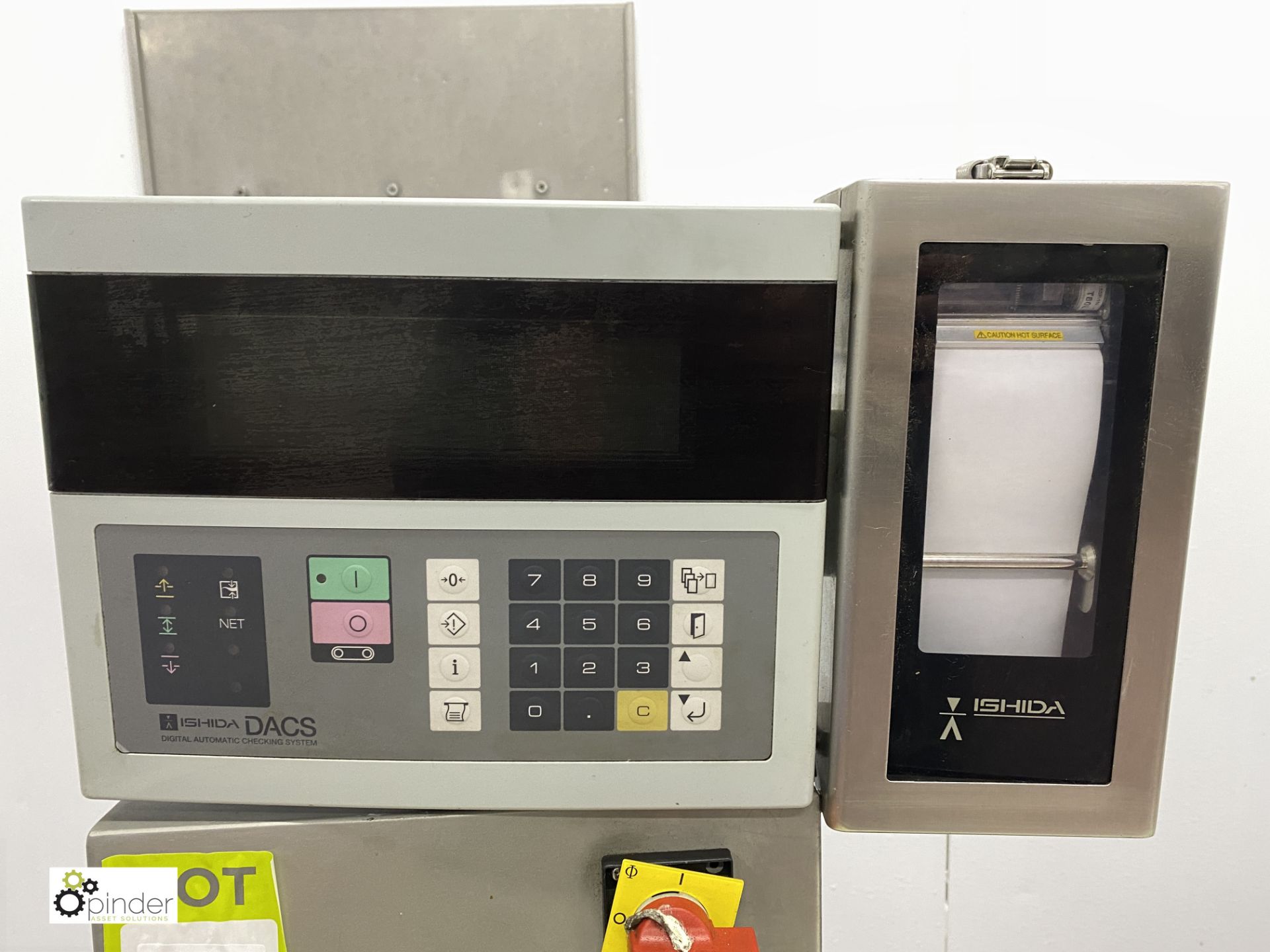 Ishida DACS-W-012-SB/SS-I-N Checkweigher, to 1200g, belt width 220mm, year 2011, serial number - Image 2 of 7