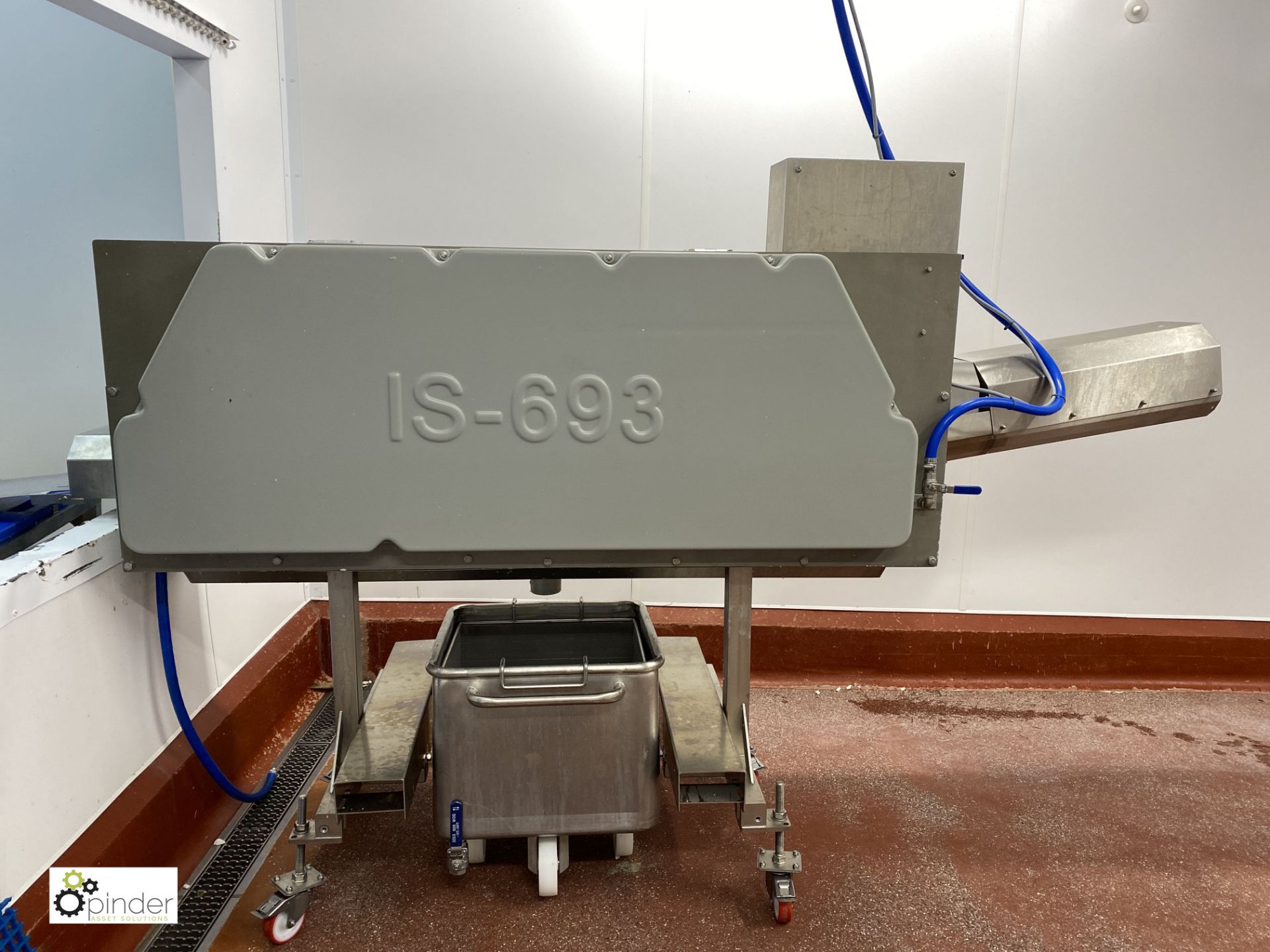 Baader Island IS-693 high speed Fish Descaler used for salmon, year 2019, serial number 49-693-01 ( - Image 2 of 19