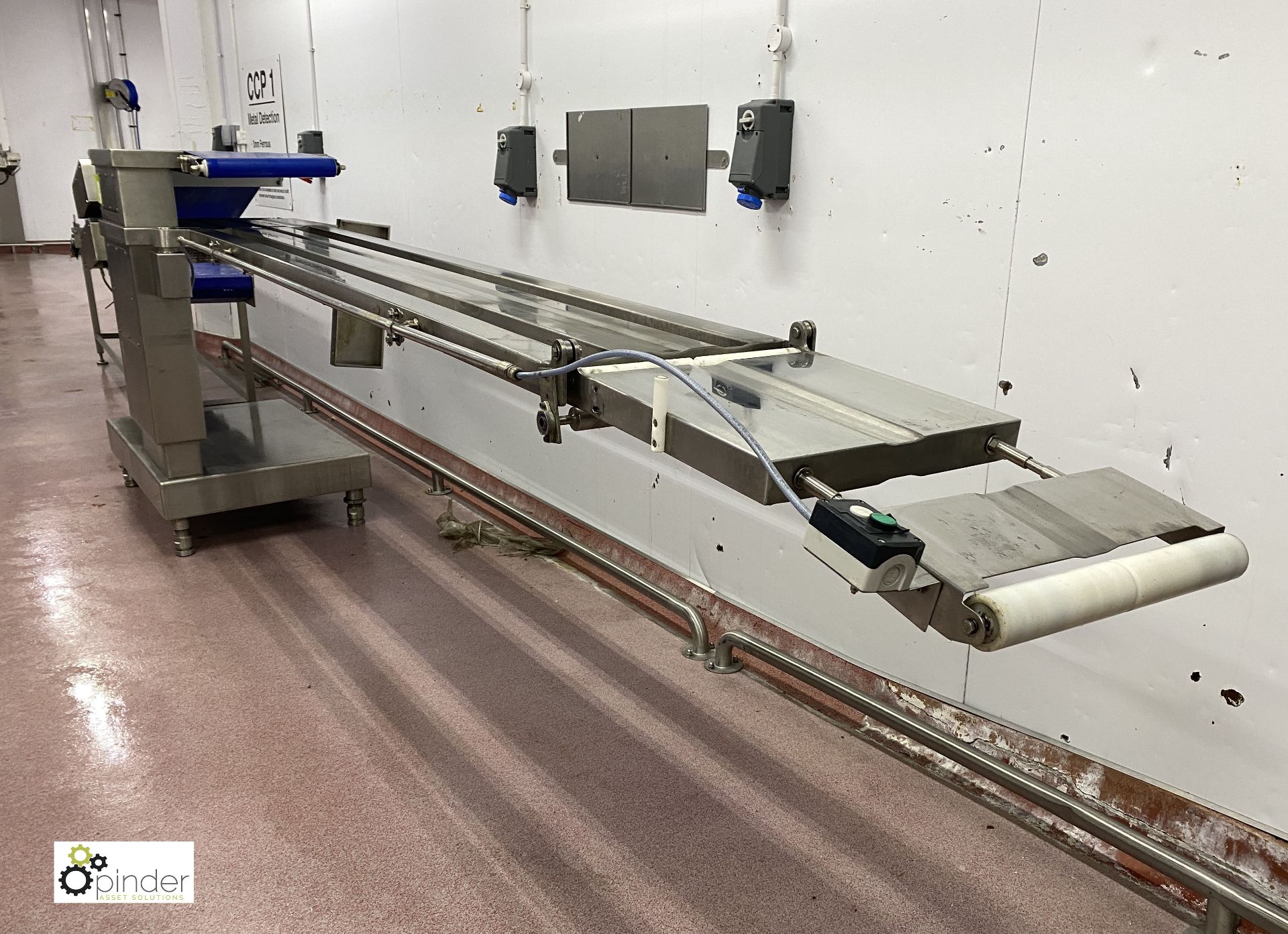 Weber CCE twin deck transport Conveyor, belt width 420mm, year 2003, serial number 6419, 400volts ( - Image 3 of 7