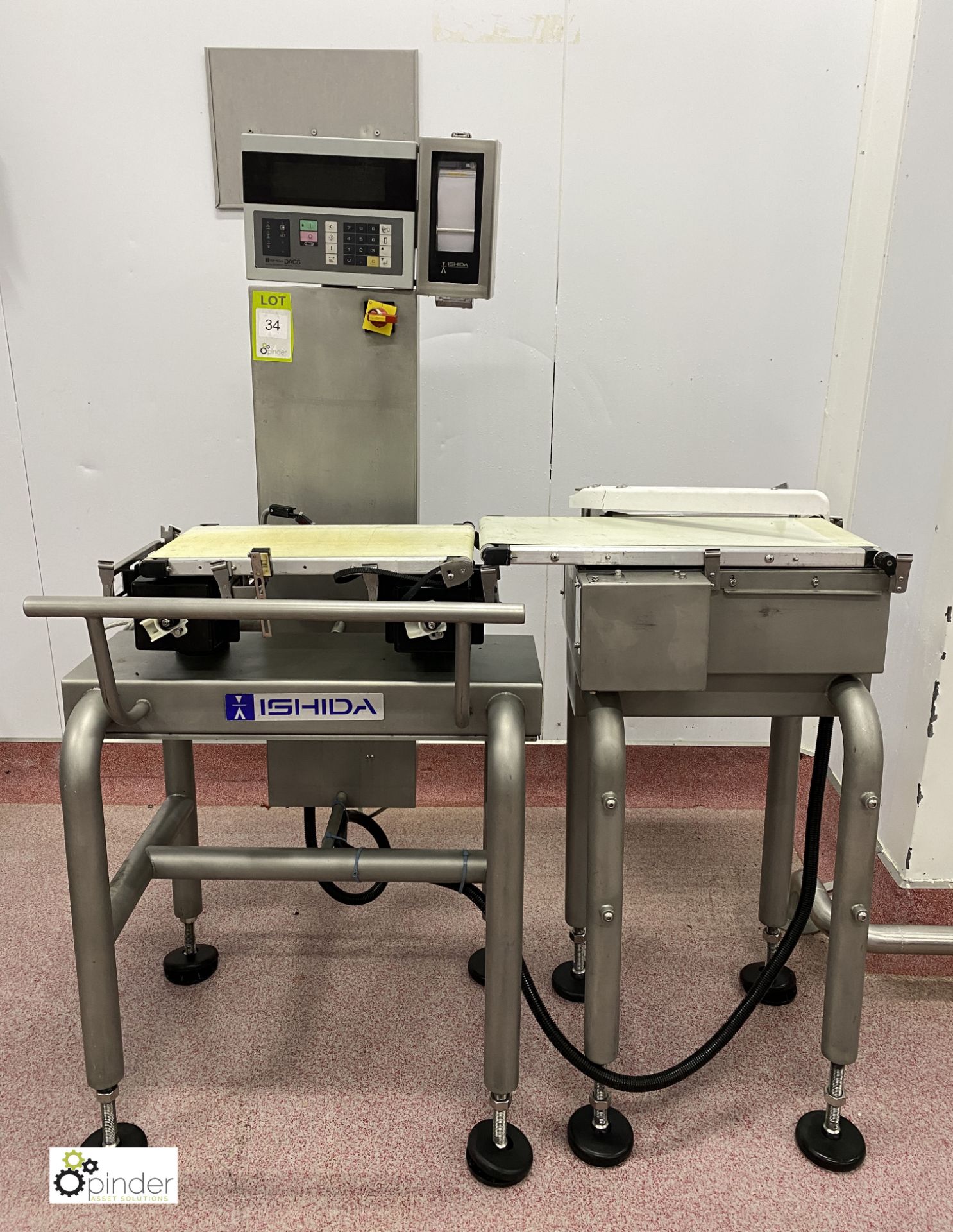 Ishida DACS-W-012-SB/SS-I-N Checkweigher, to 1200g, belt width 220mm, year 2011, serial number