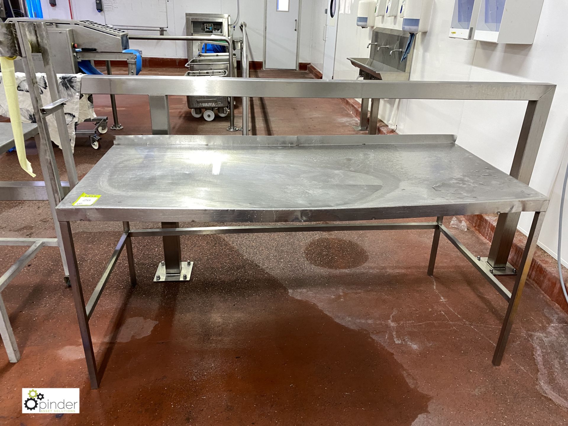 Stainless steel Preparation Table, 1730mm x 760mm x 800mm high (please note there is a lift out