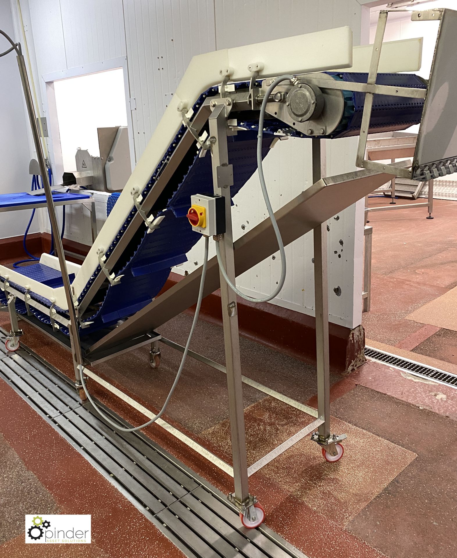 Carnitech PM45 stainless steel mobile swan neck Belt Conveyor, 350mm wide, 1690mm max height, 3600mm - Image 8 of 8