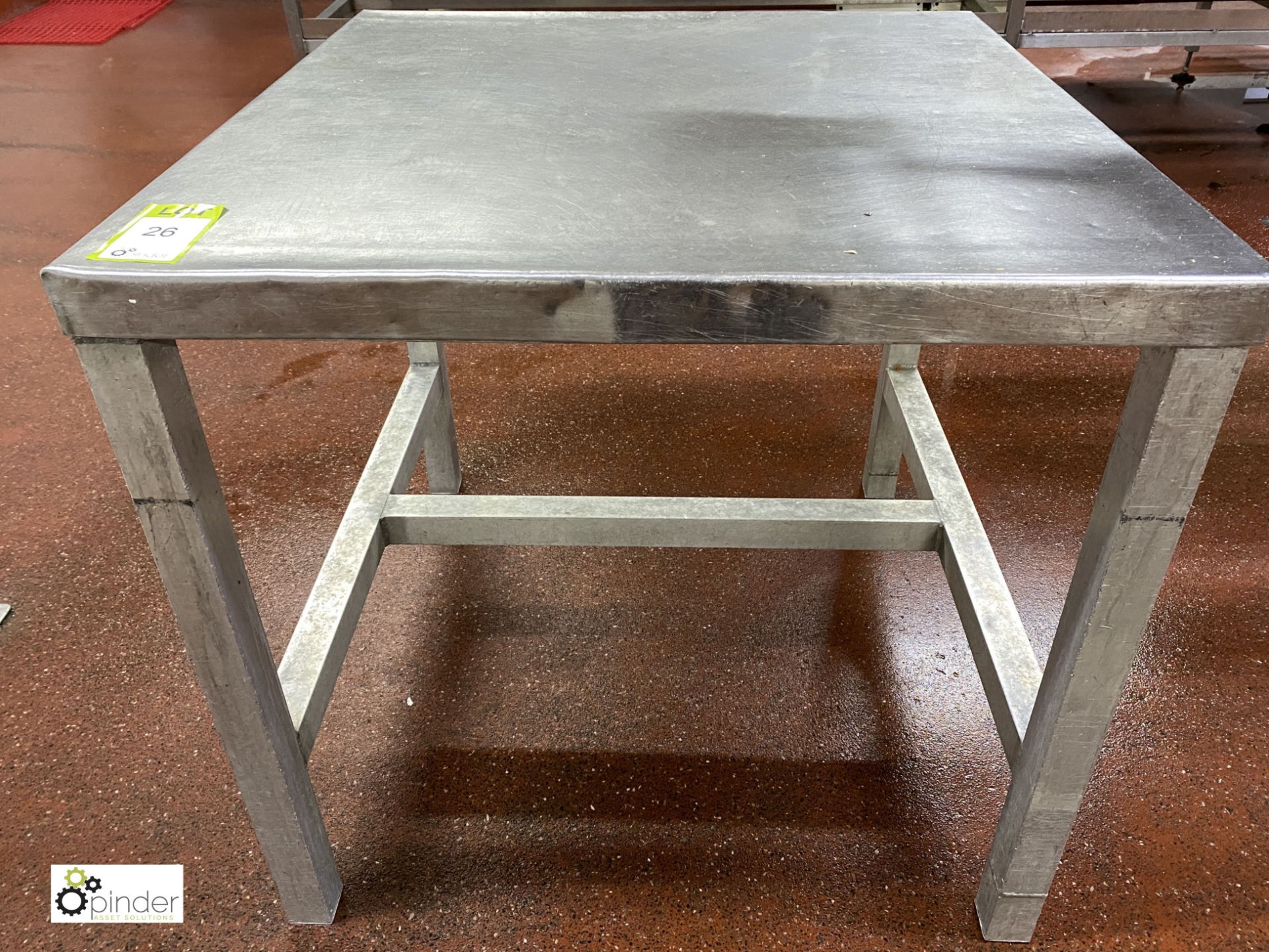 Stainless steel Preparation Table, 860mm x 900mm x 820mm high (please note there is a lift out fee