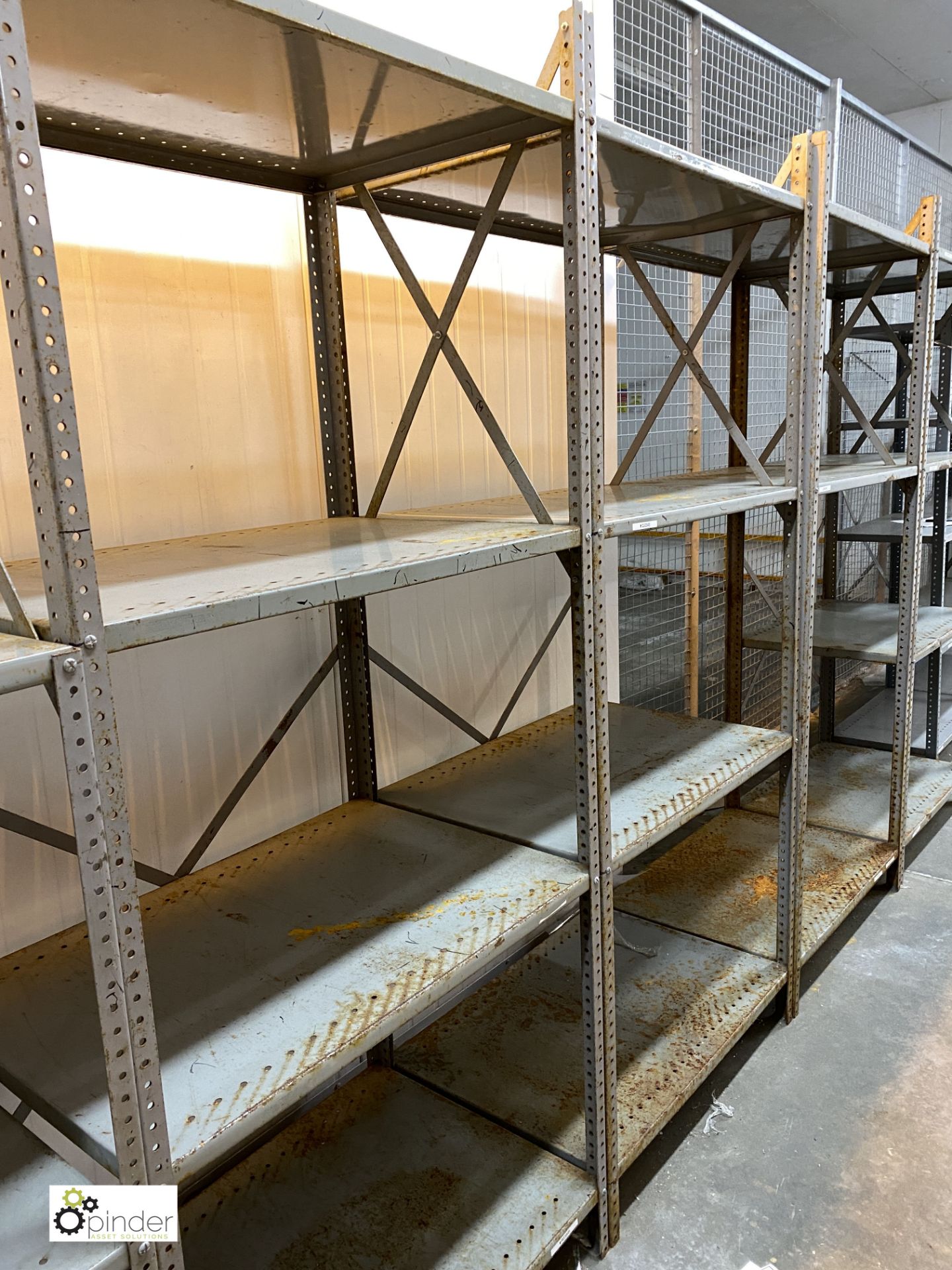 11 bays adjustable Stock Racking, 10.15m x 610mm (please note there is a lift out fee of £100 plus - Image 4 of 4