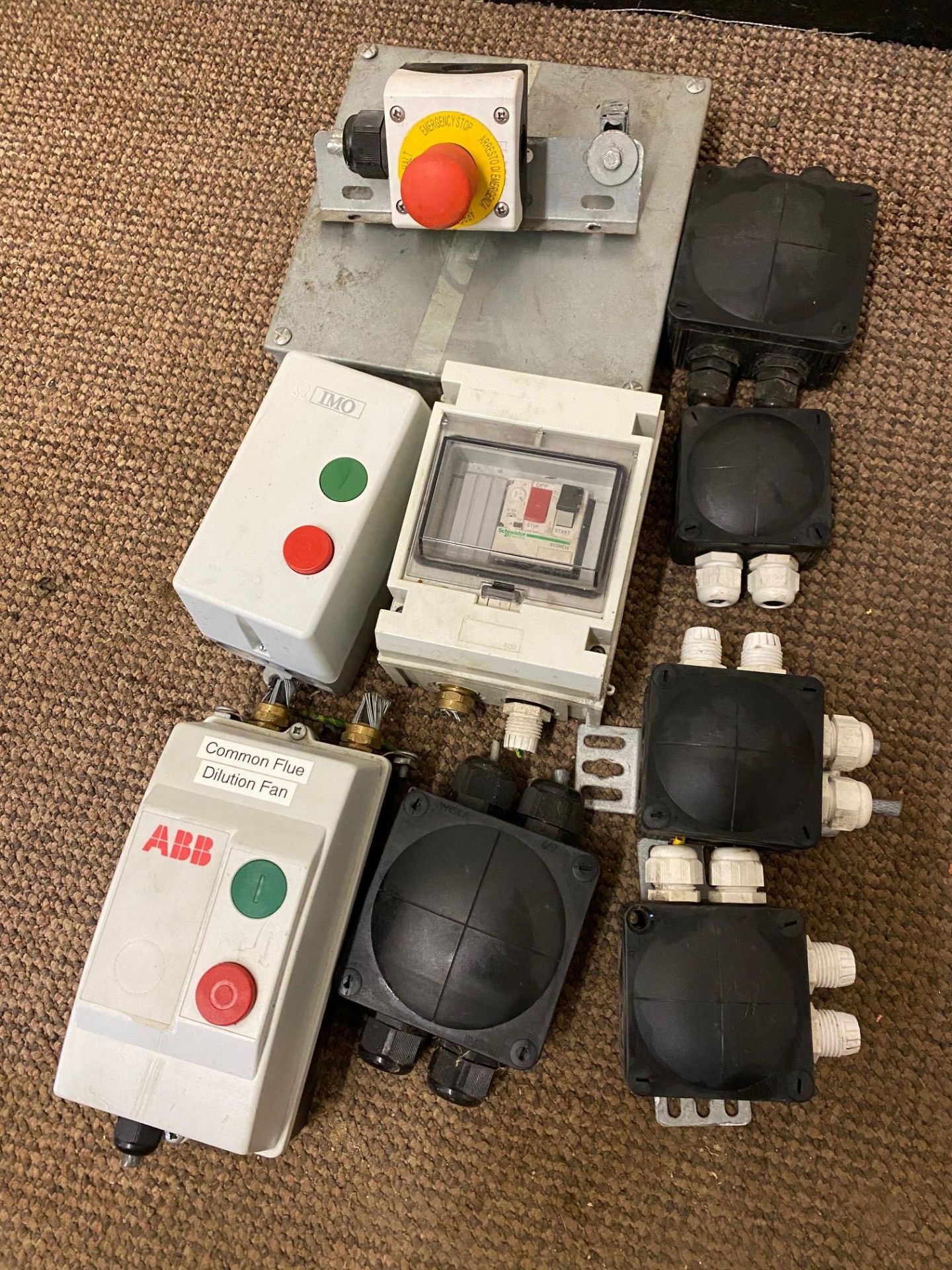 Quantity Electrical Switches and Connector Boxes (