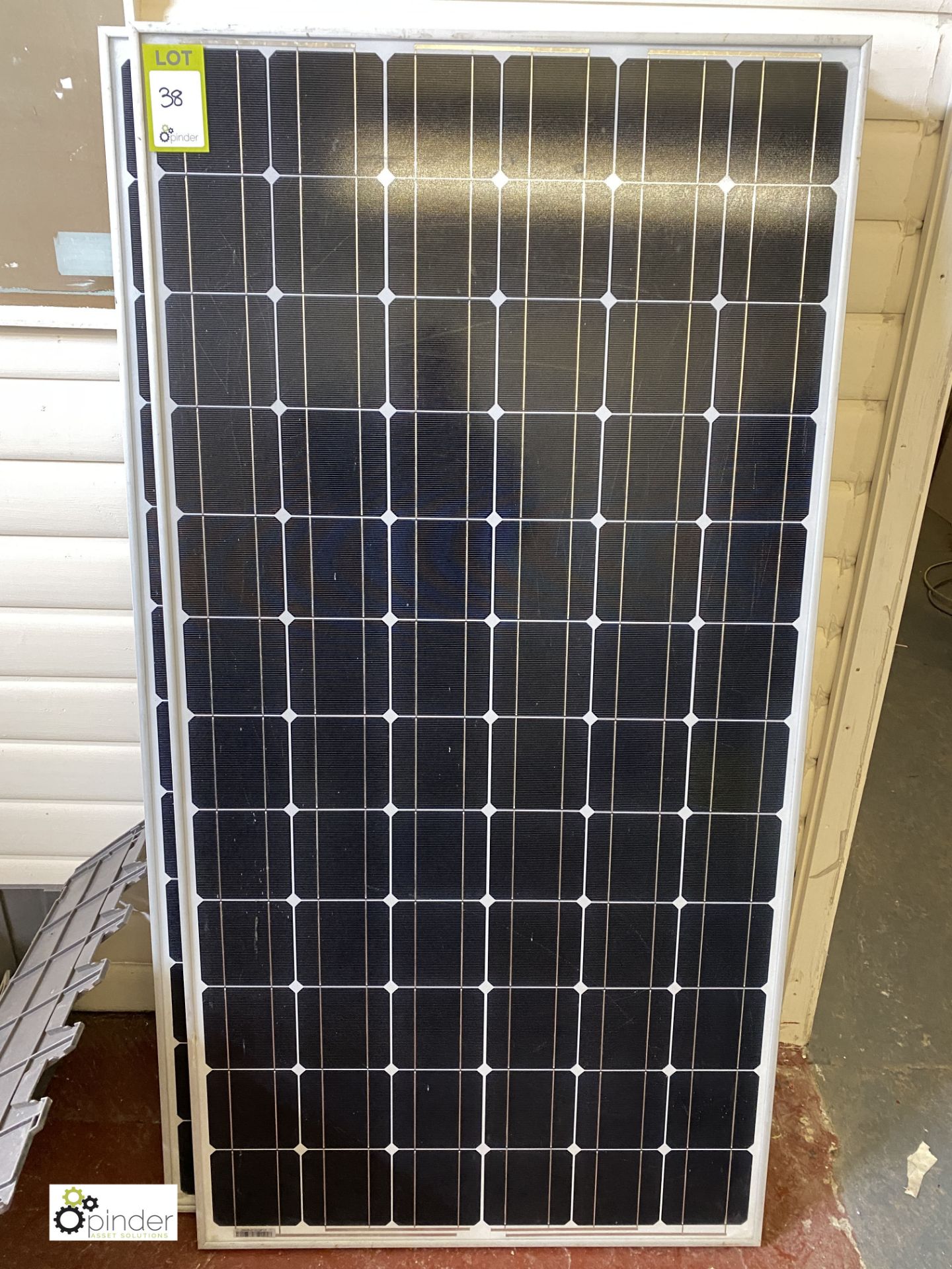 3 Solar Panels, 1590mm x 810mm, with mounting brackets, cables, etc (LOCATION: Boston Spa) - Image 2 of 8