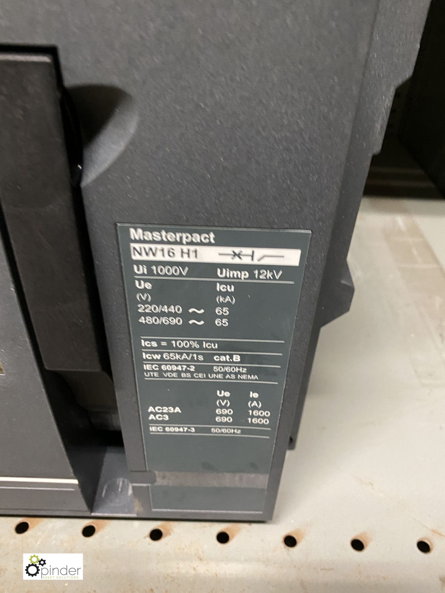 Schneider Electric Masterpart NW16 H1 Circuit Brea - Image 2 of 3