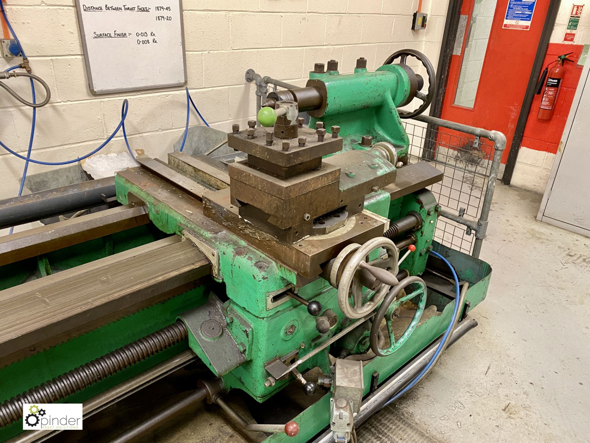 TB gap bed Centre Lathe, 24in swing, 120in bed len - Image 8 of 10