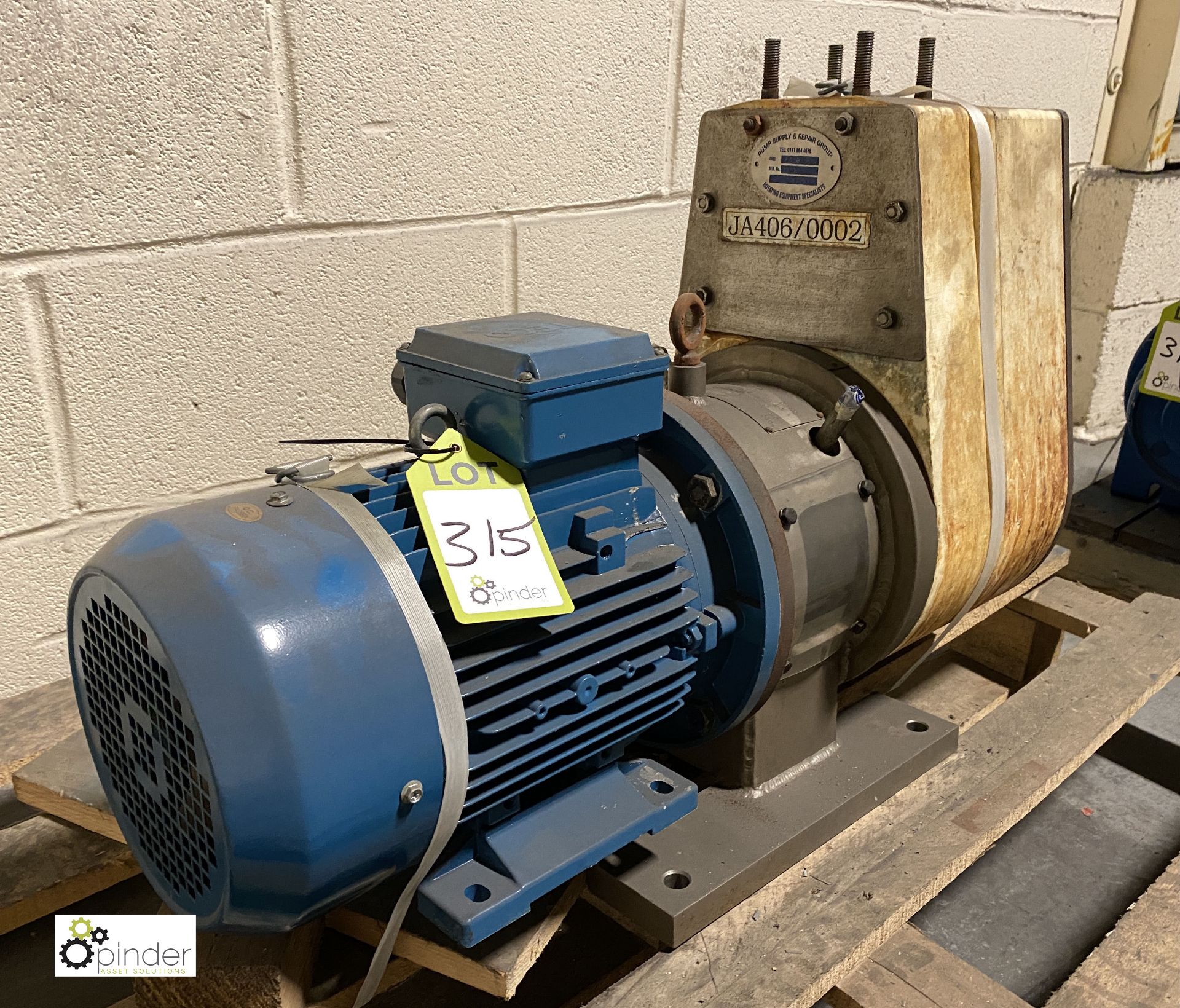 50-40-130SP Pump, with Teco motor, 5.5kw (JA406) ( - Image 5 of 5