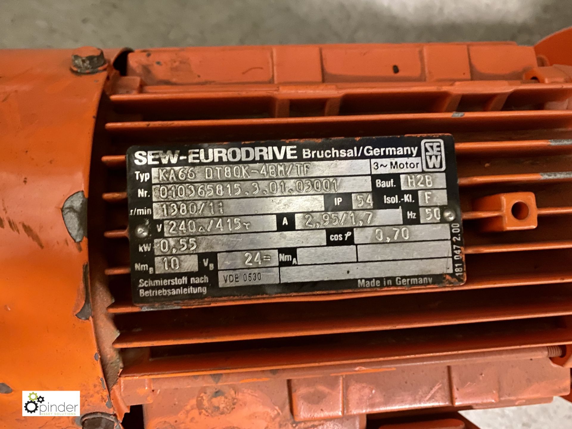 SEW Eurodrive KA66-DT80K-4BM/TF Electric Motor - Image 2 of 2