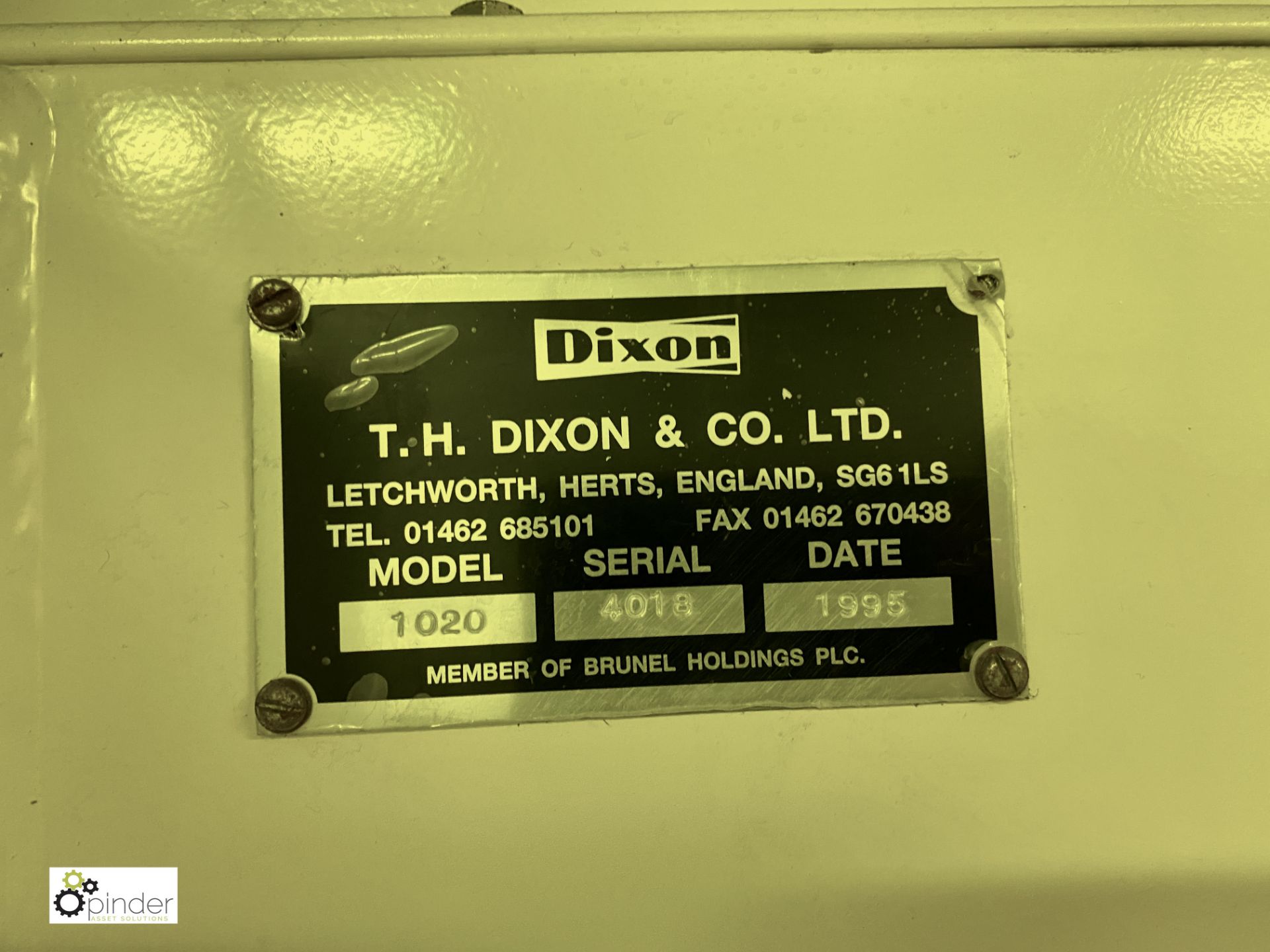 TH Dixon 1020 Overcoater, serial number 4018, year - Image 14 of 14