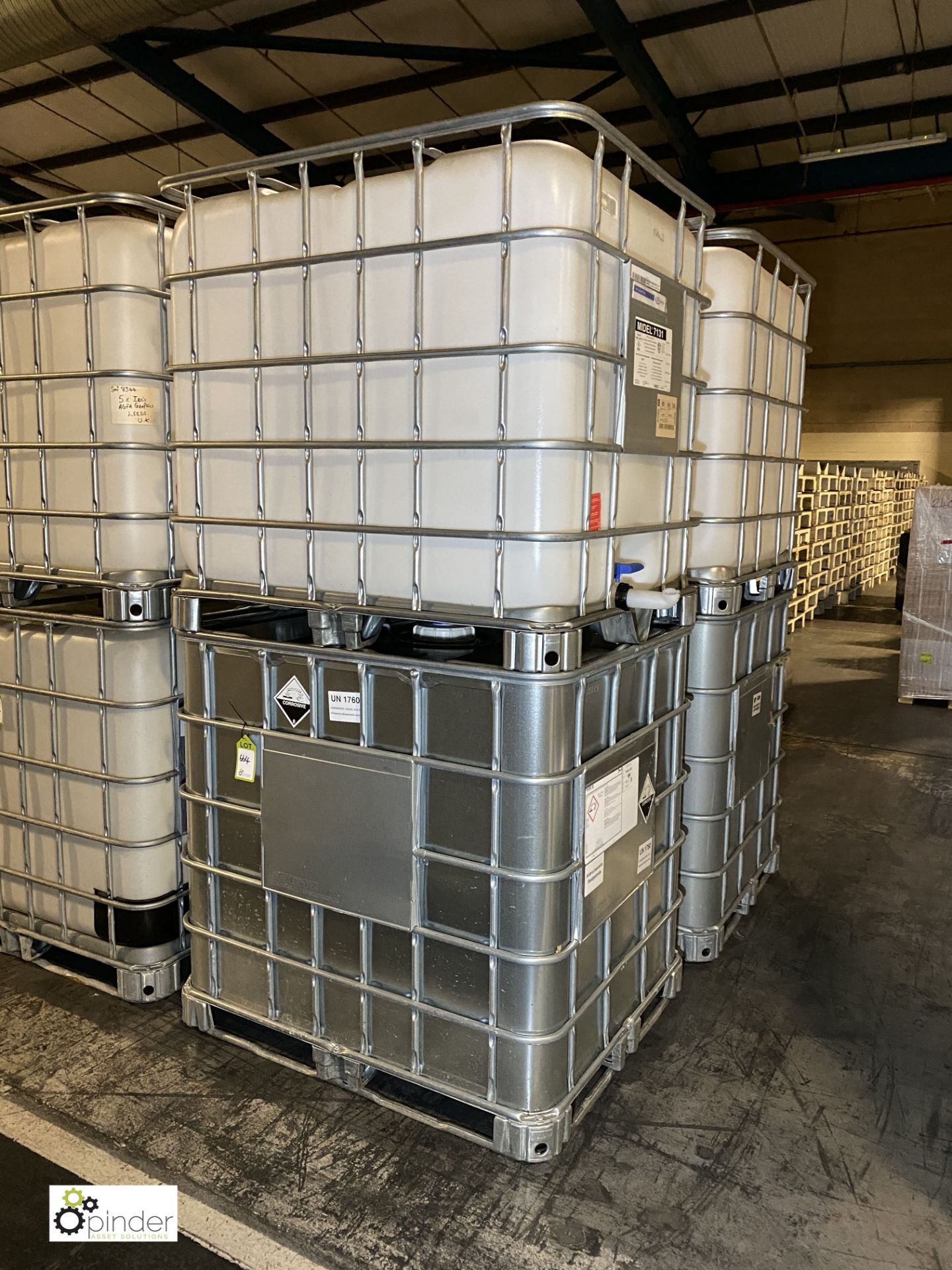 4 IBCs (please note there is a lift out fee of £10 plus VAT on this lot)