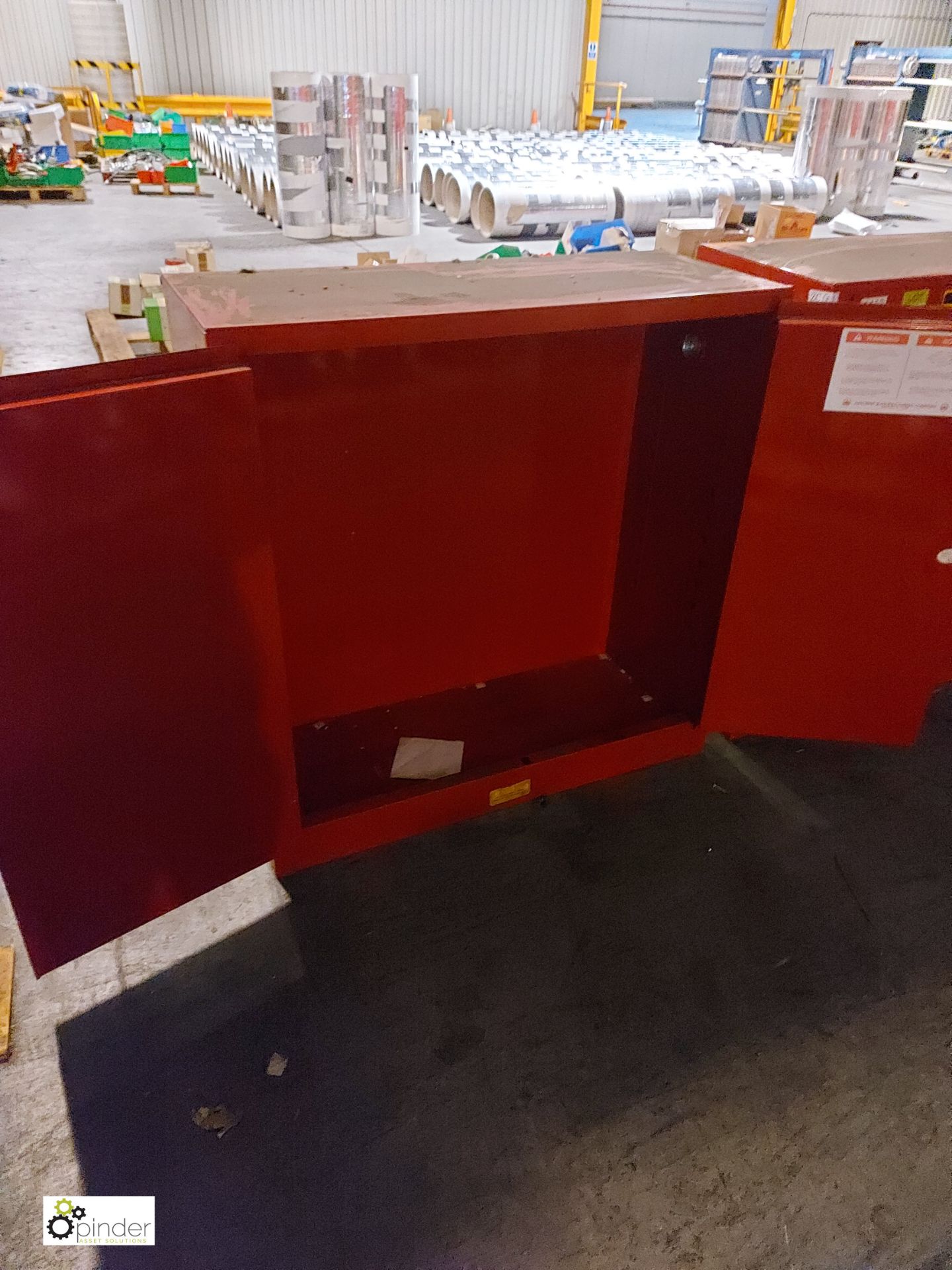Justrite 25400 Safety Storage Cabinet, for flammable liquids, 40 gallon capacity (please note - Image 2 of 2