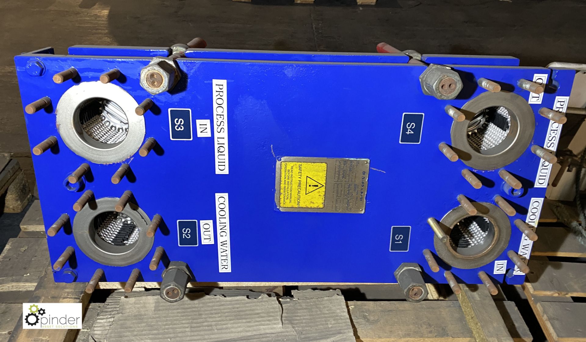Alfa Laval Heat Exchanger Type M10-MFM, S/N 30101-02991, fully assembled with 19 plates, Plate