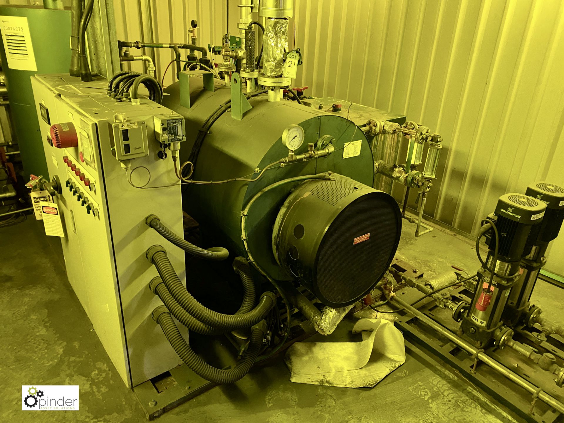 TCS ISB225KW oil fired Steam Generating Boiler, se