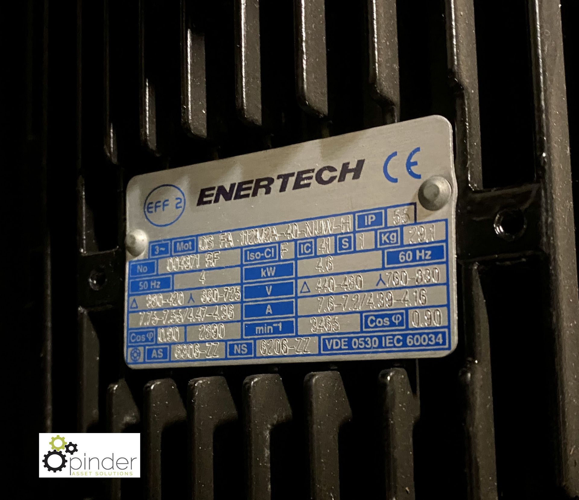 Enertech QS.FA.112M2A-40-NUW-H Electric Motor - Image 2 of 2