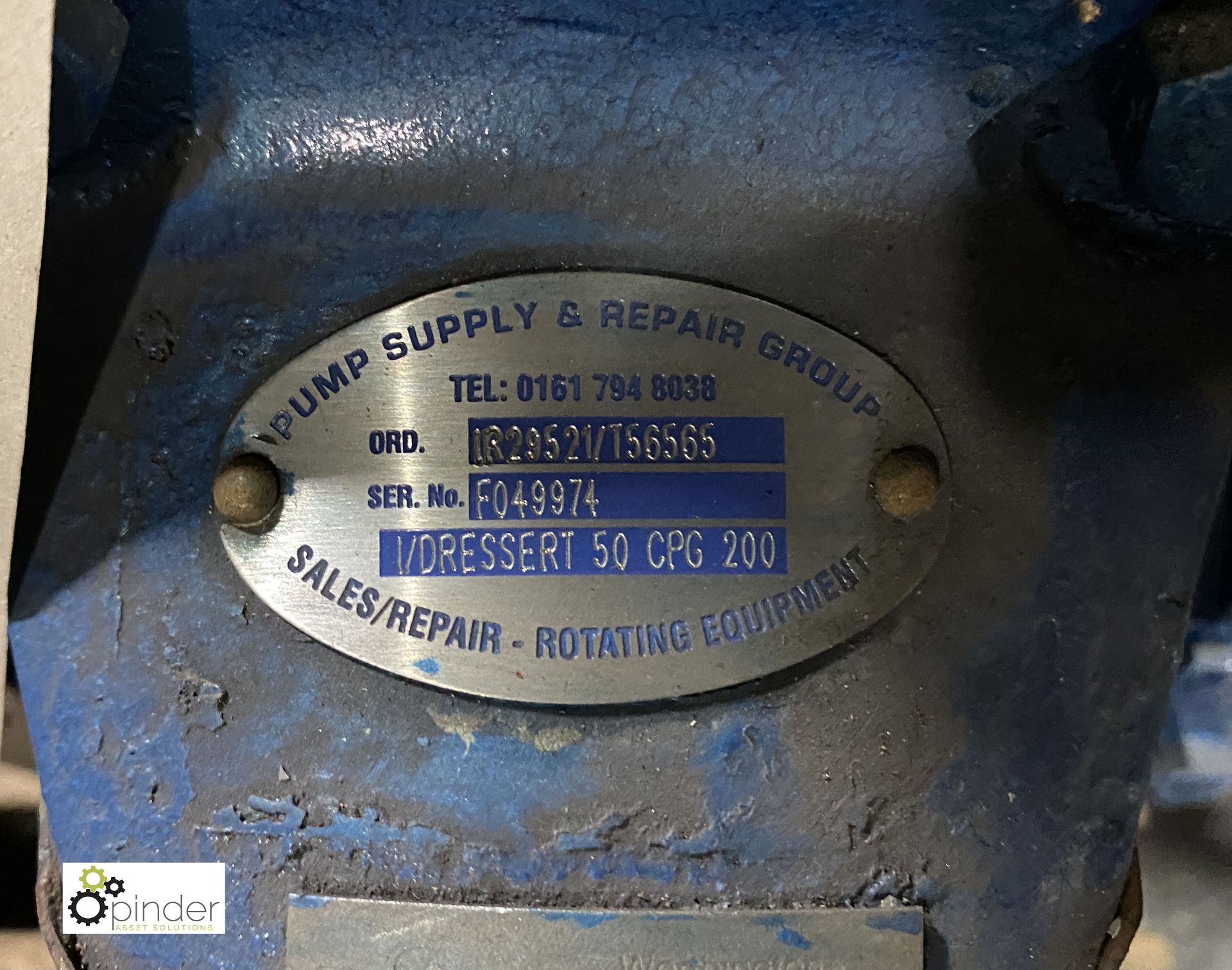 Worthington Simpson Centrifugal pump 50-CPG-200, S/N F049974, 24m3/hr, (J252) (please note there - Image 4 of 4