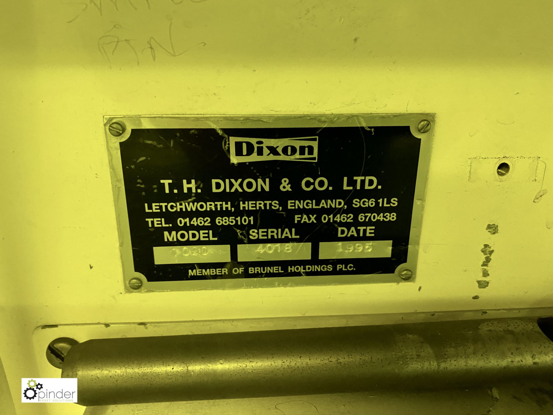 TH Dixon 1020 Coater, serial number 4018, year 199 - Image 4 of 14