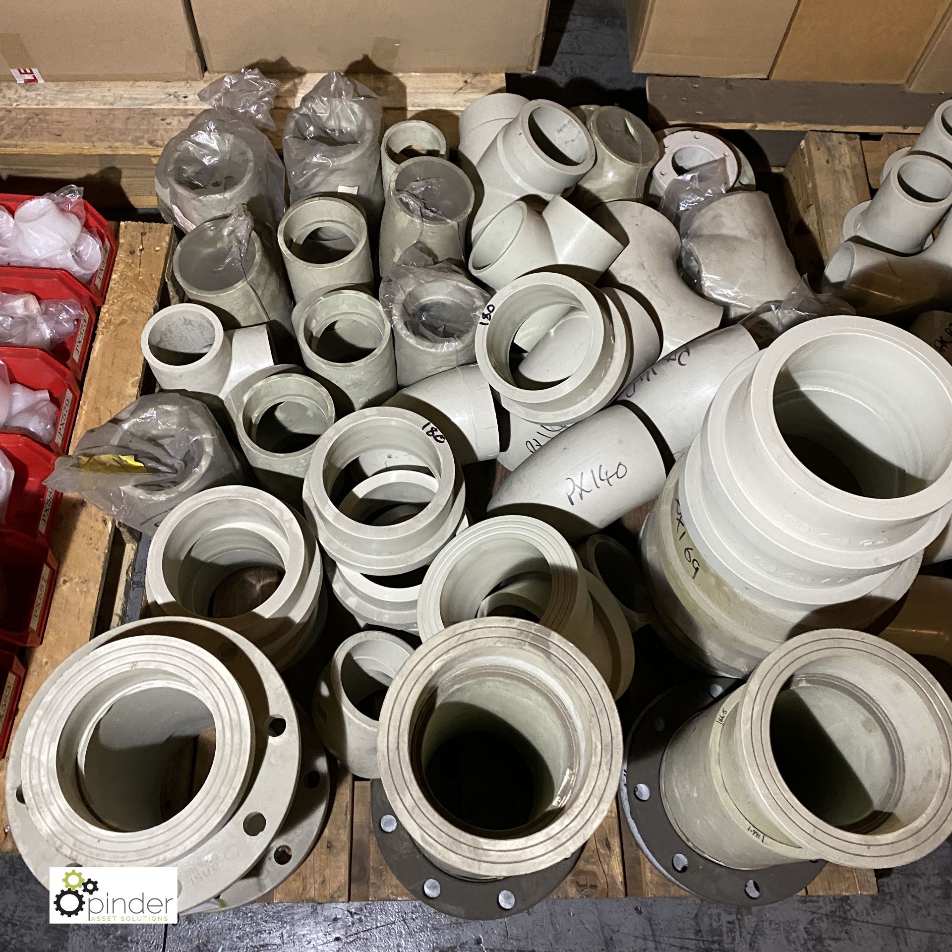 Quantity butt weld Polypropylene Fittings, PN10, to pallet (please note there is a lift out fee - Image 2 of 4