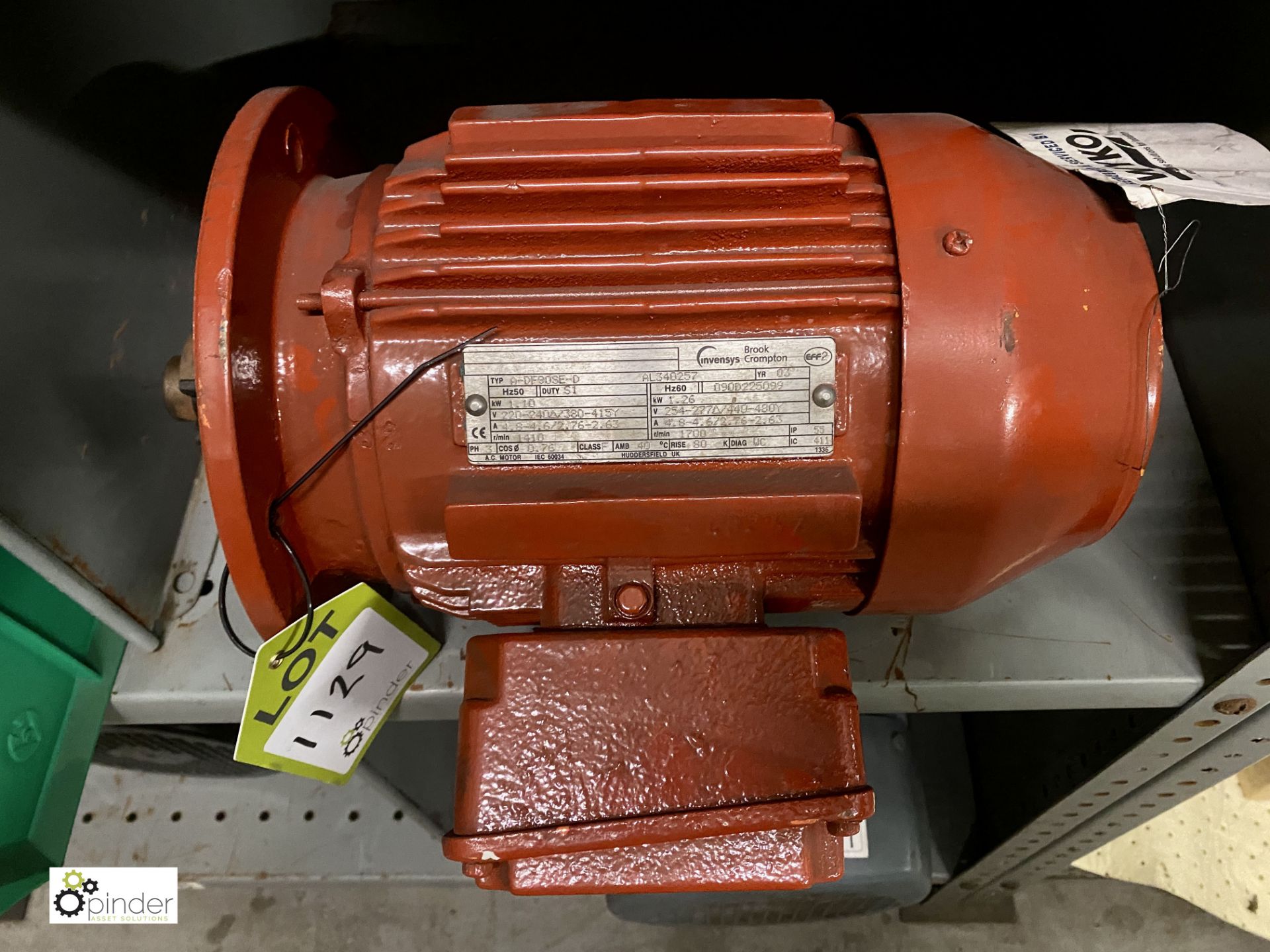 Brook Crompton A-DF90SE-D flange mounted Electric Motor