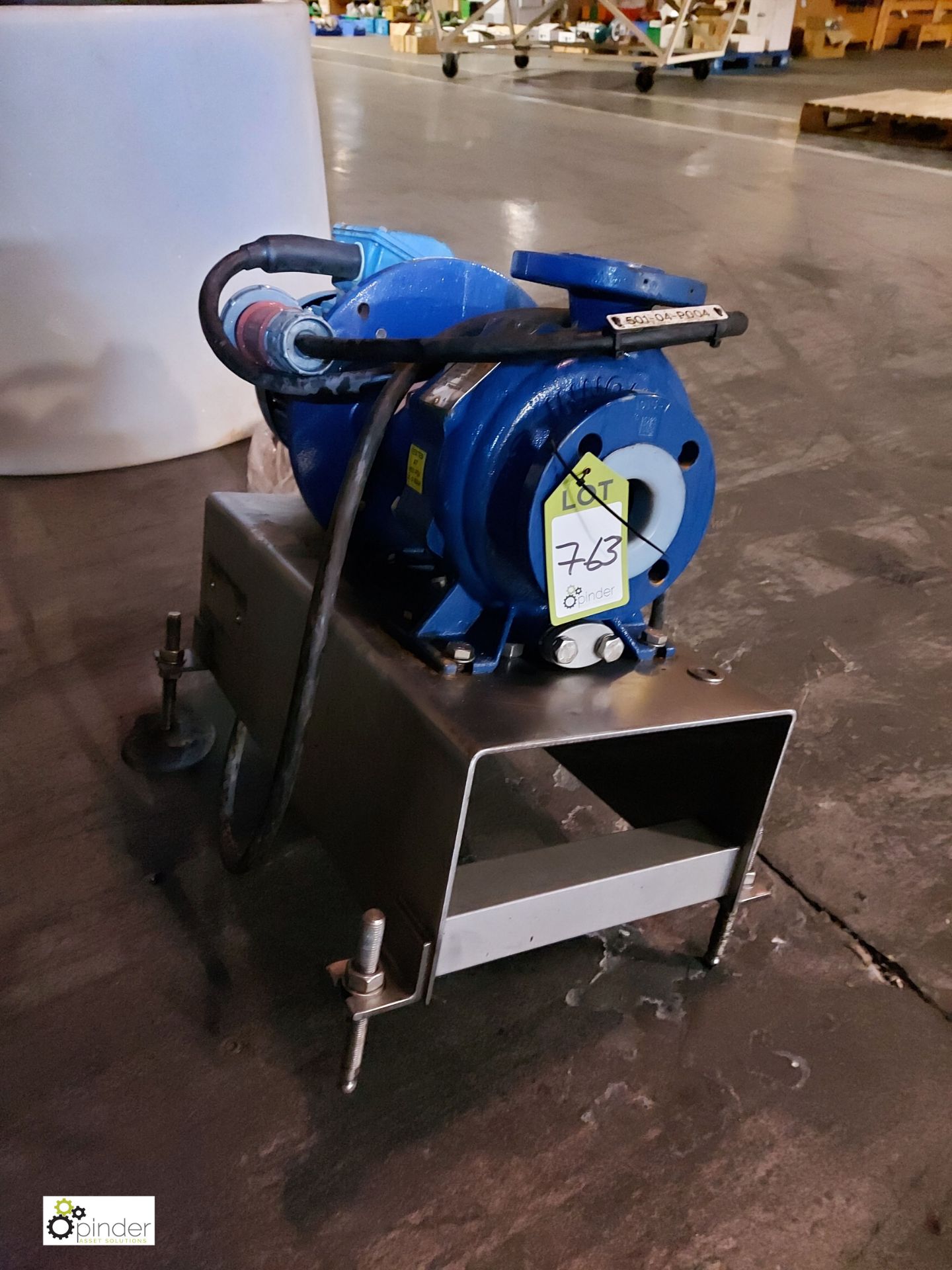 Flowserve Innomag 50X32X160A Magdrive Pump, 9m³/hr at 20m head, and motor, 3kw, 2900rpm, on
