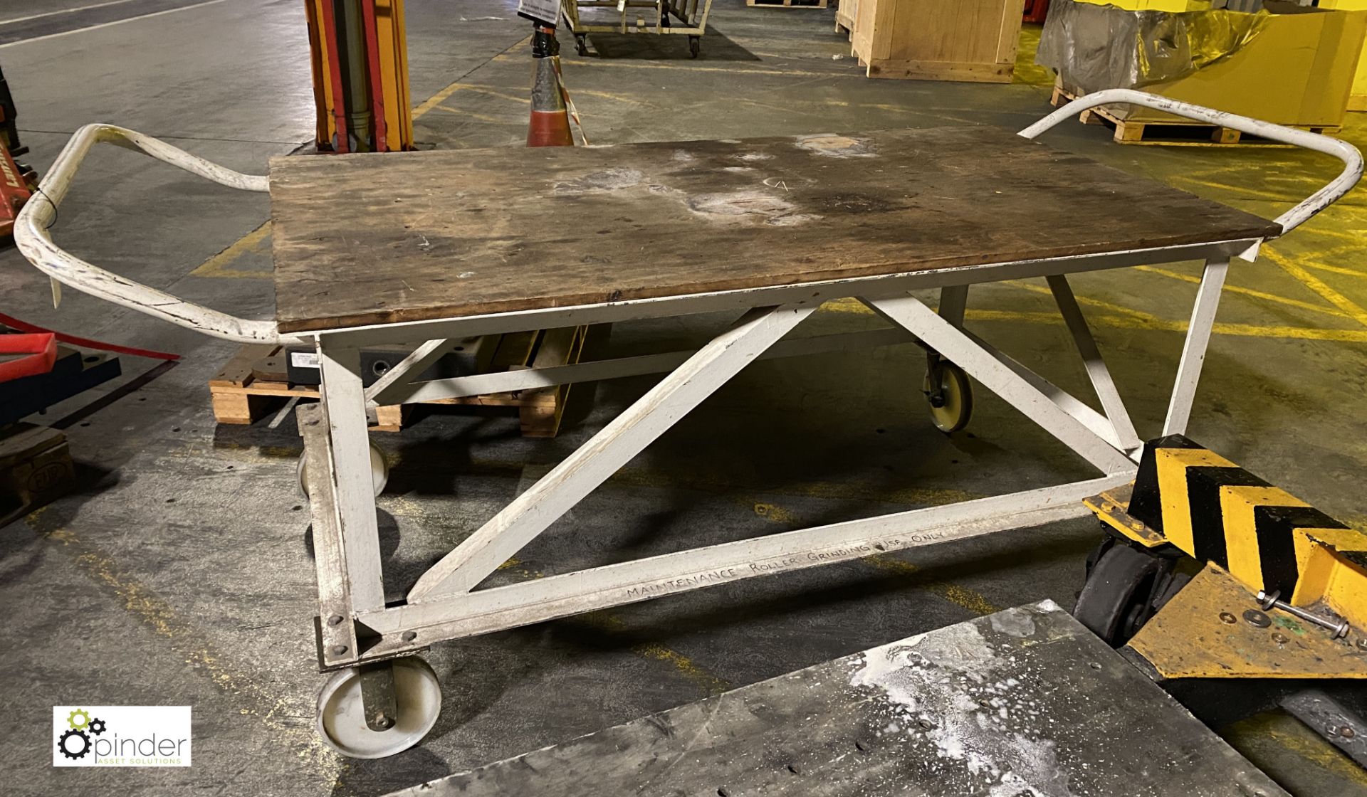Steel fabricated mobile Workbench, 1740mm x 920mm - Image 2 of 2