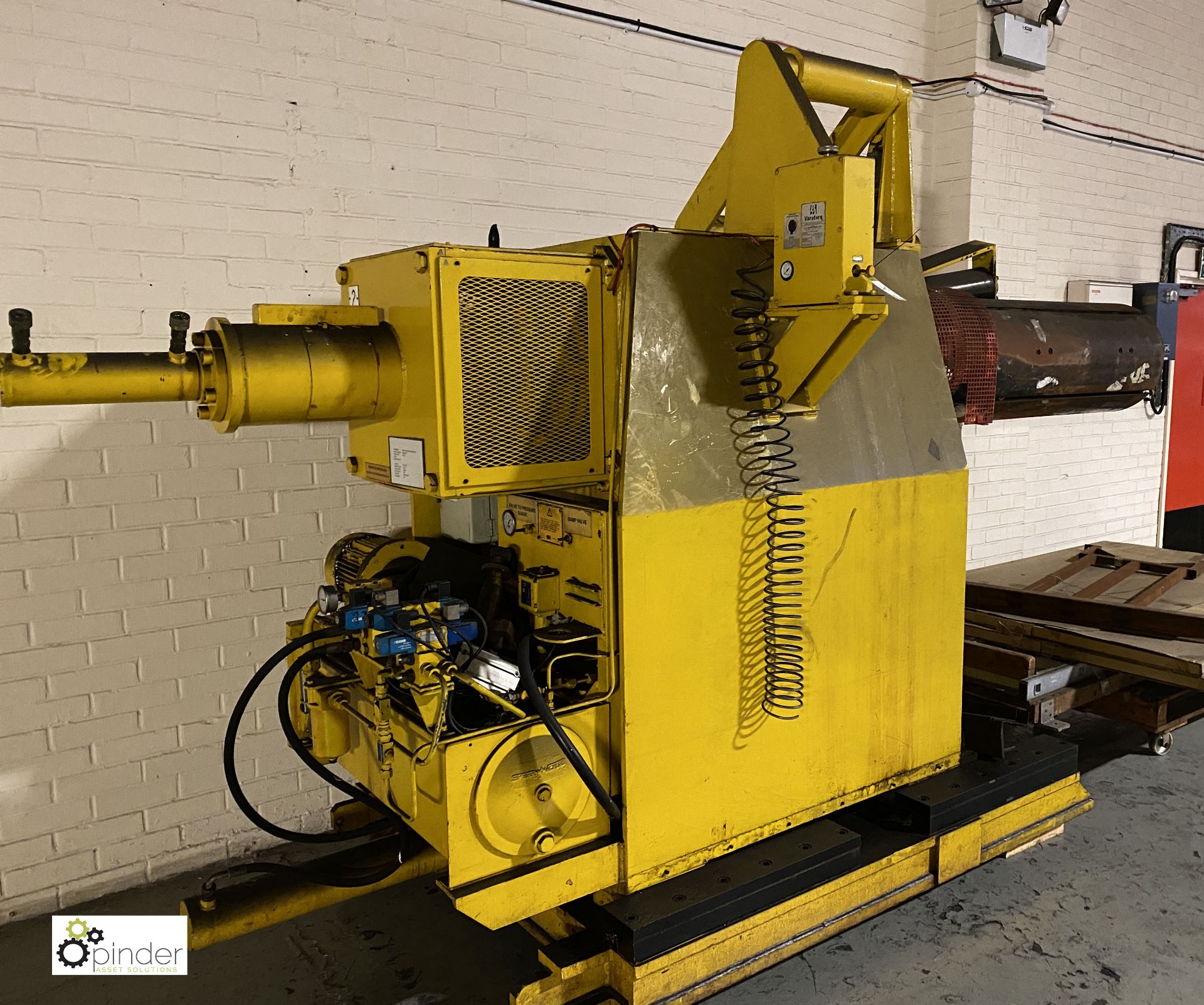 Coiler, 1600mm long, with Milshaw hydraulic power - Image 2 of 7