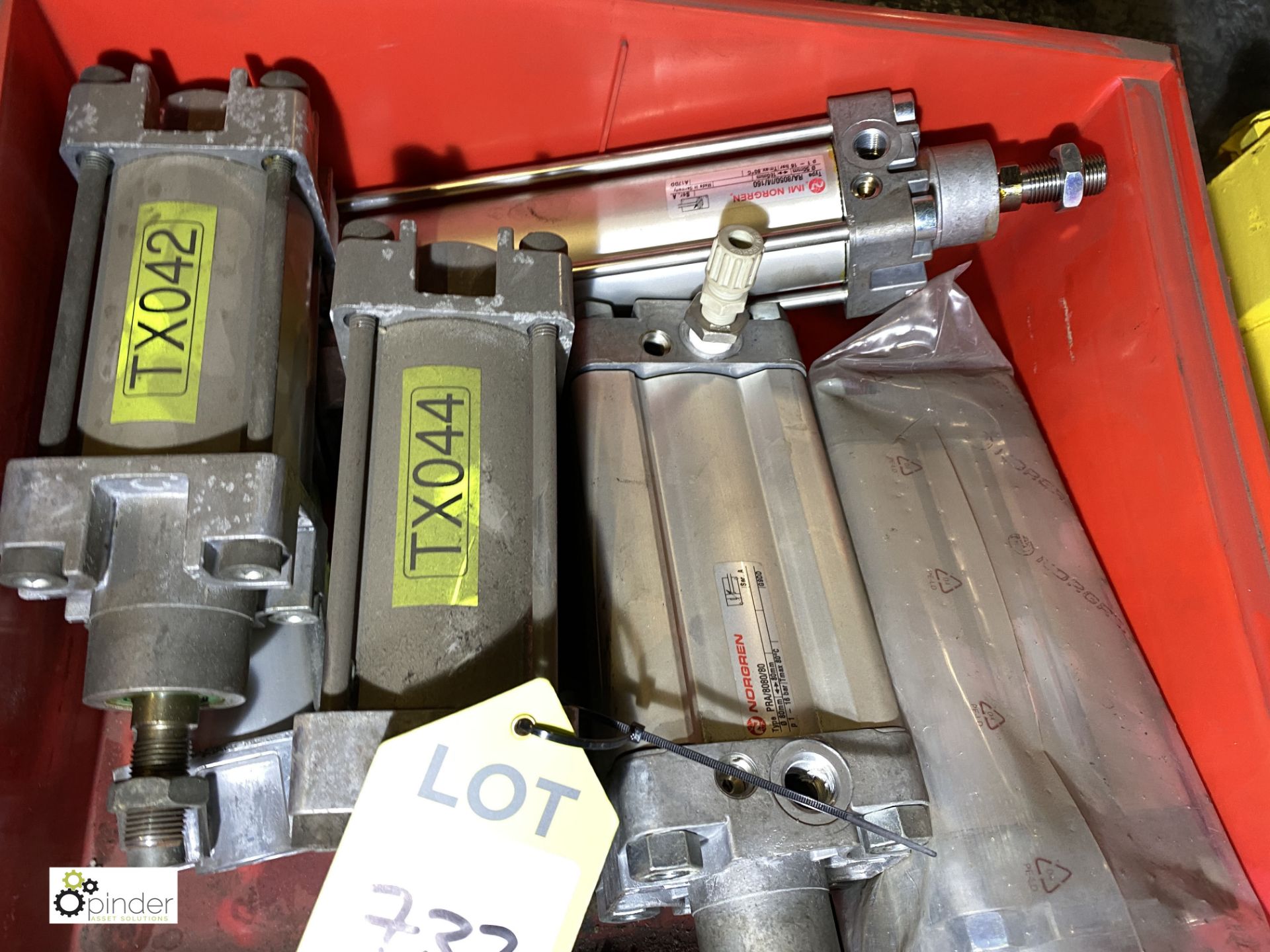 Quantity various pneumatic Cylinders, to bin, as lotted (please note there is a lift out fee of £5 - Image 2 of 3