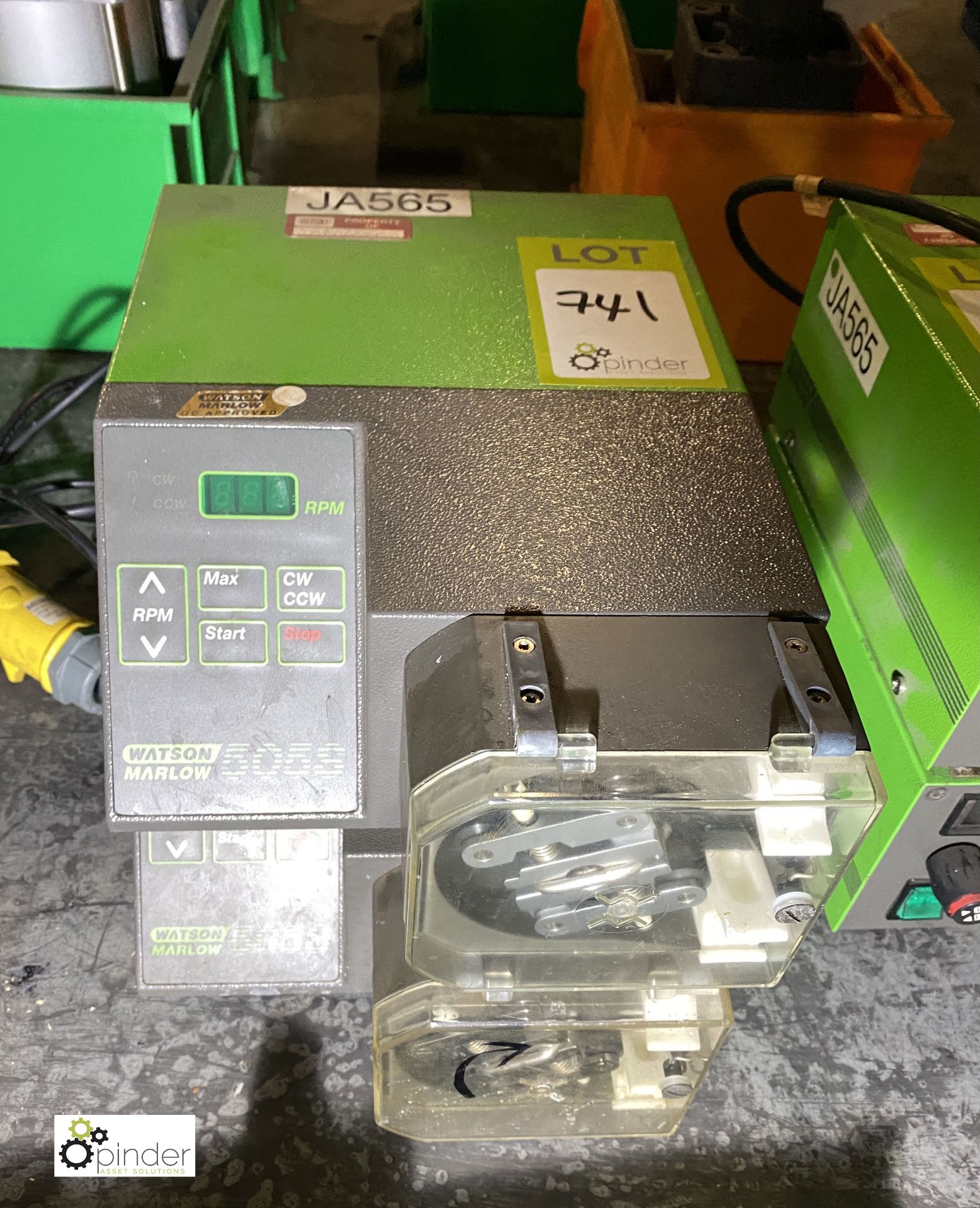 2 Watson Marlow 505S Peristaltic Pumps (please note there is a lift out fee of £5 plus VAT on this