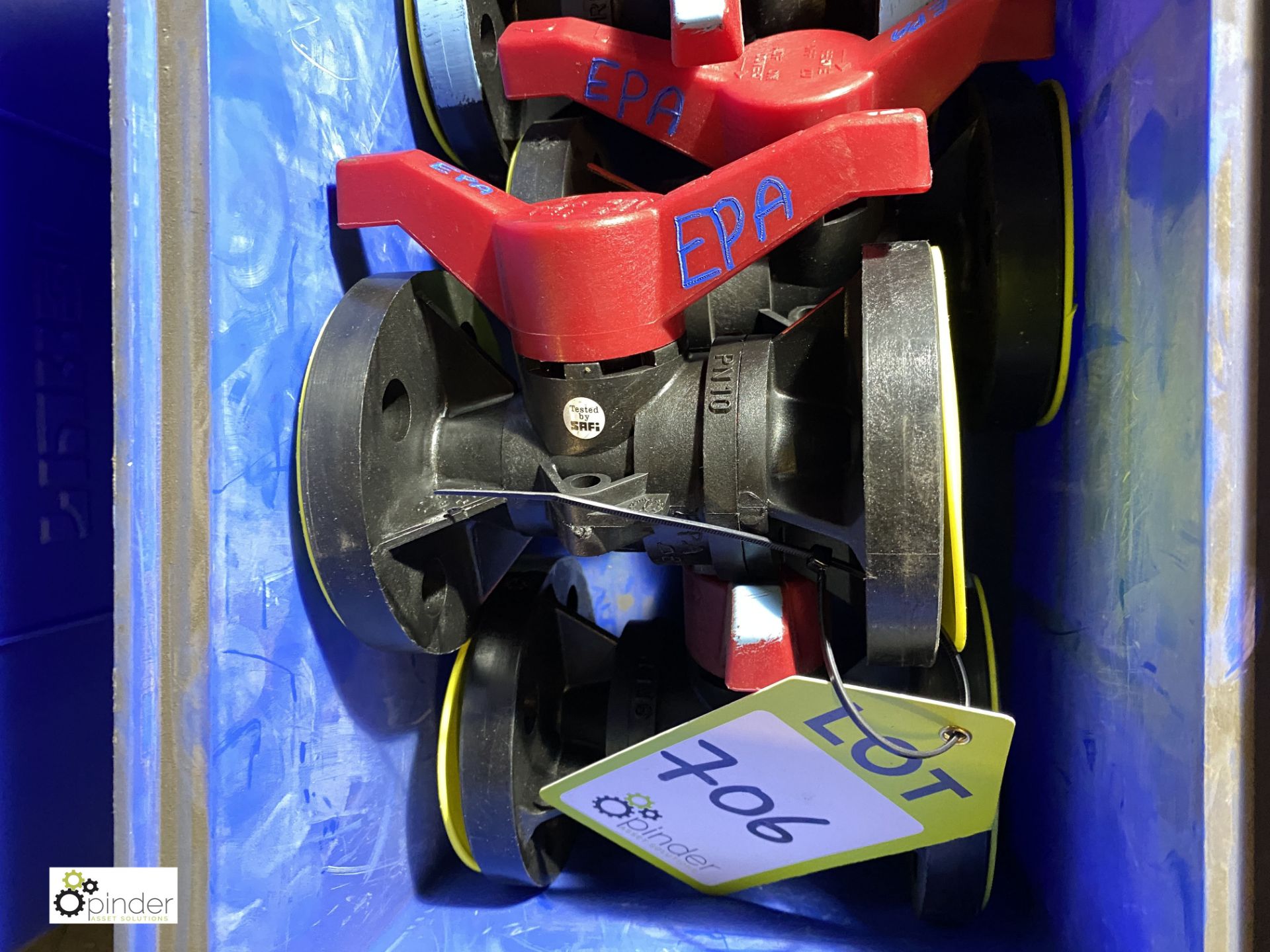 4 Safi Ball Valves, DN15, ½in, ASA 150, with viton o rings (please note there is a lift out fee - Image 2 of 2