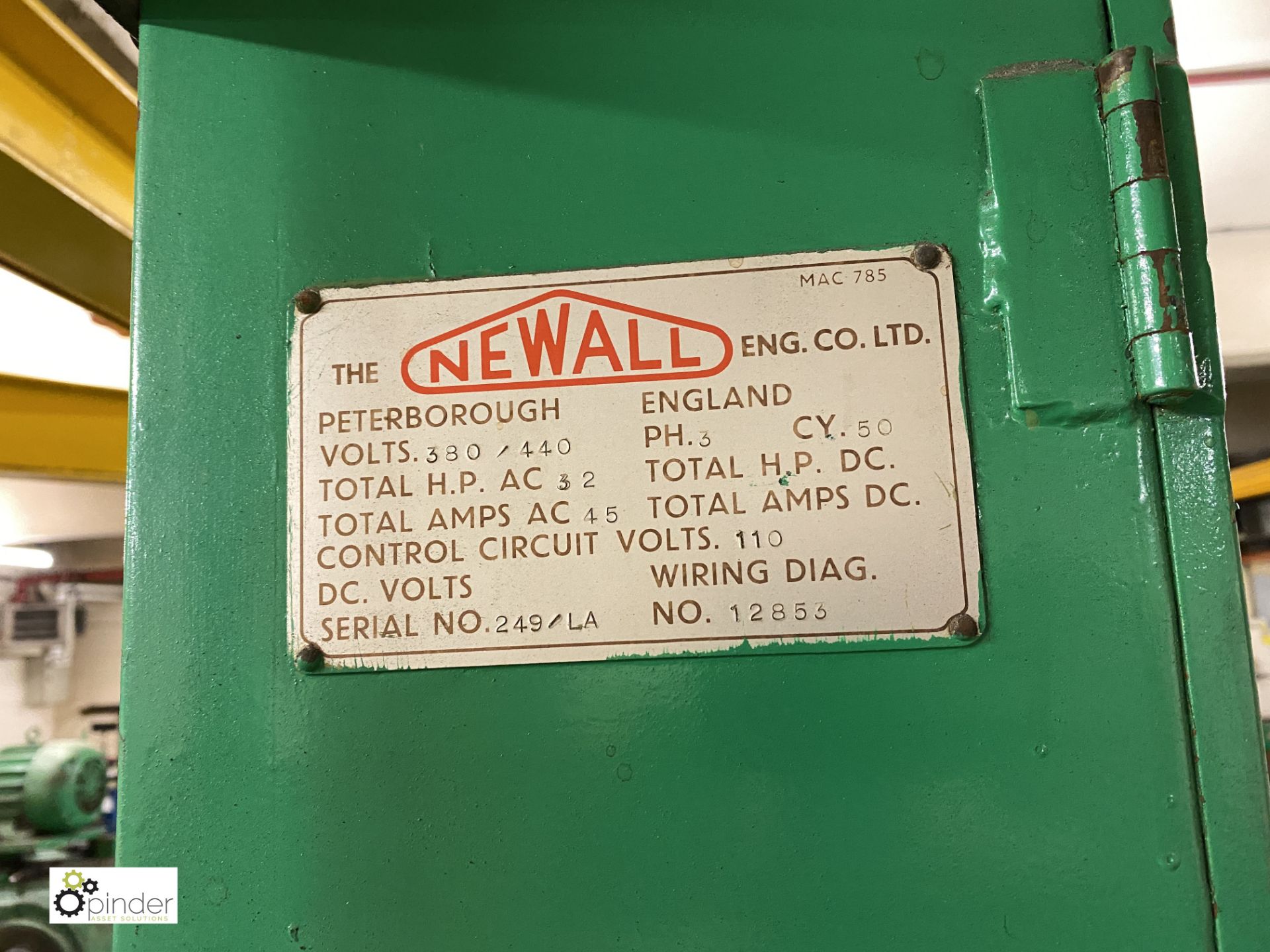 Newall ELA cylindrical Grinder, serial number 68-E - Image 10 of 13