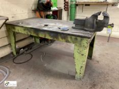 Steel Welding Bench, 1840mm x 910mm, with 6in engi