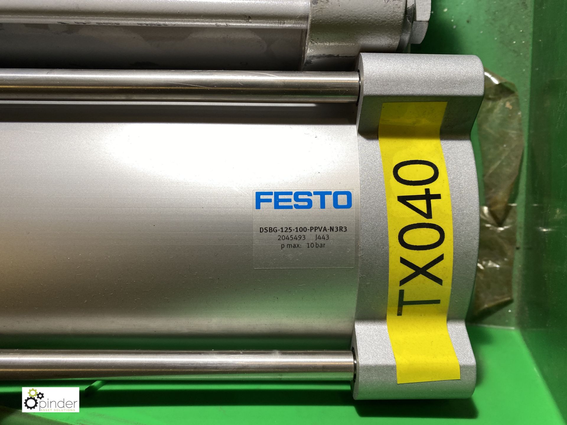 2 Festo DNG-125-100-PPV-A pneumatic Cylinders (please note there is a lift out fee of £5 plus VAT on - Image 3 of 4