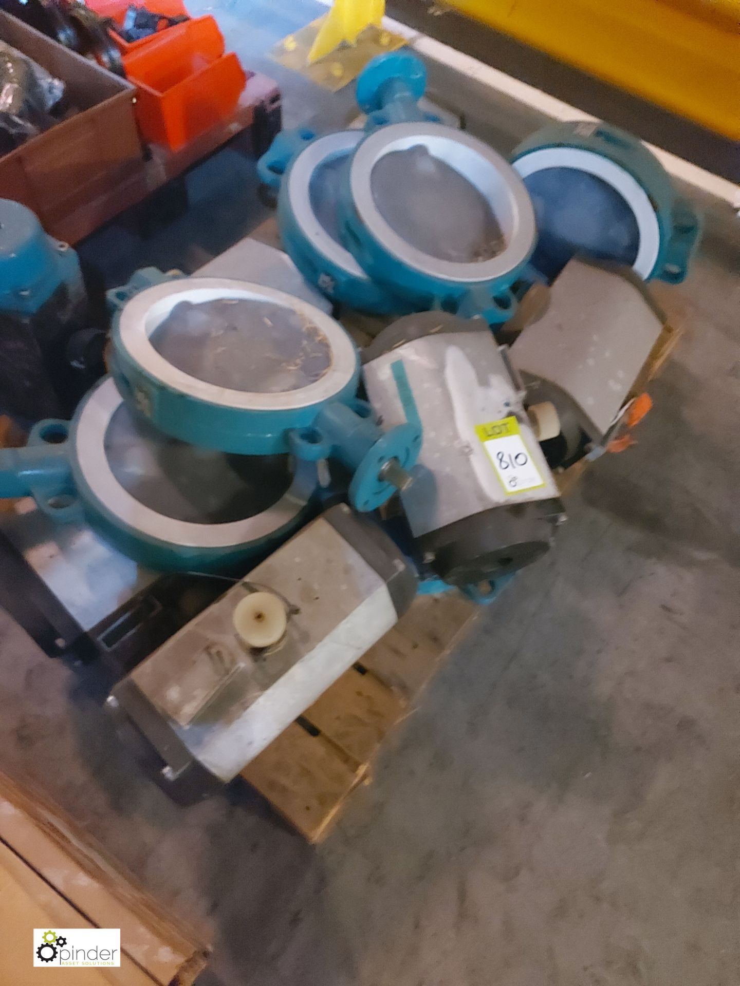 Quantity various Butterfly Valves and Actuators, to pallet (please note there is a lift out fee