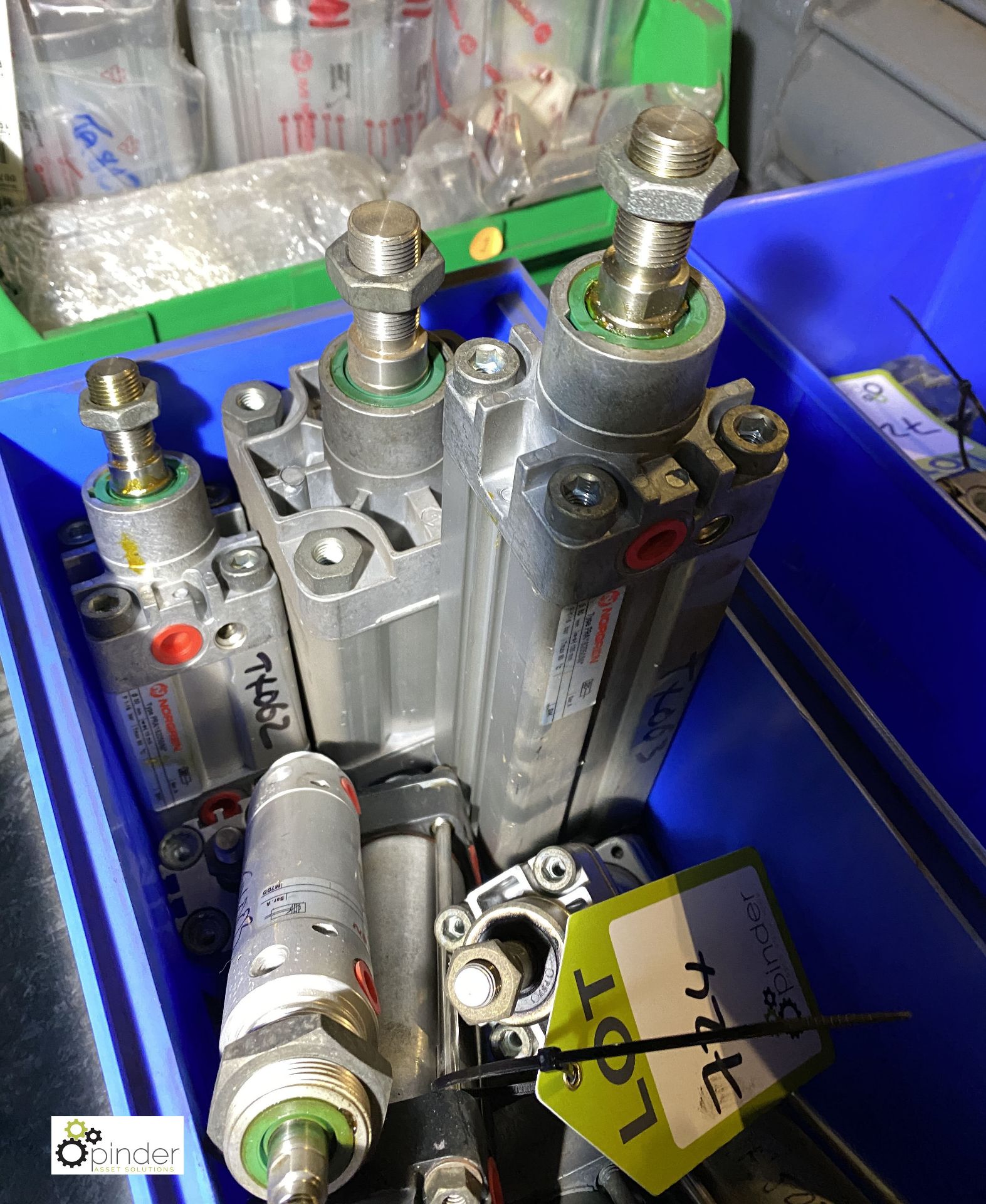 8 various Norgren pneumatic Cylinders, as lotted (please note there is a lift out fee of £5 plus VAT - Image 2 of 3