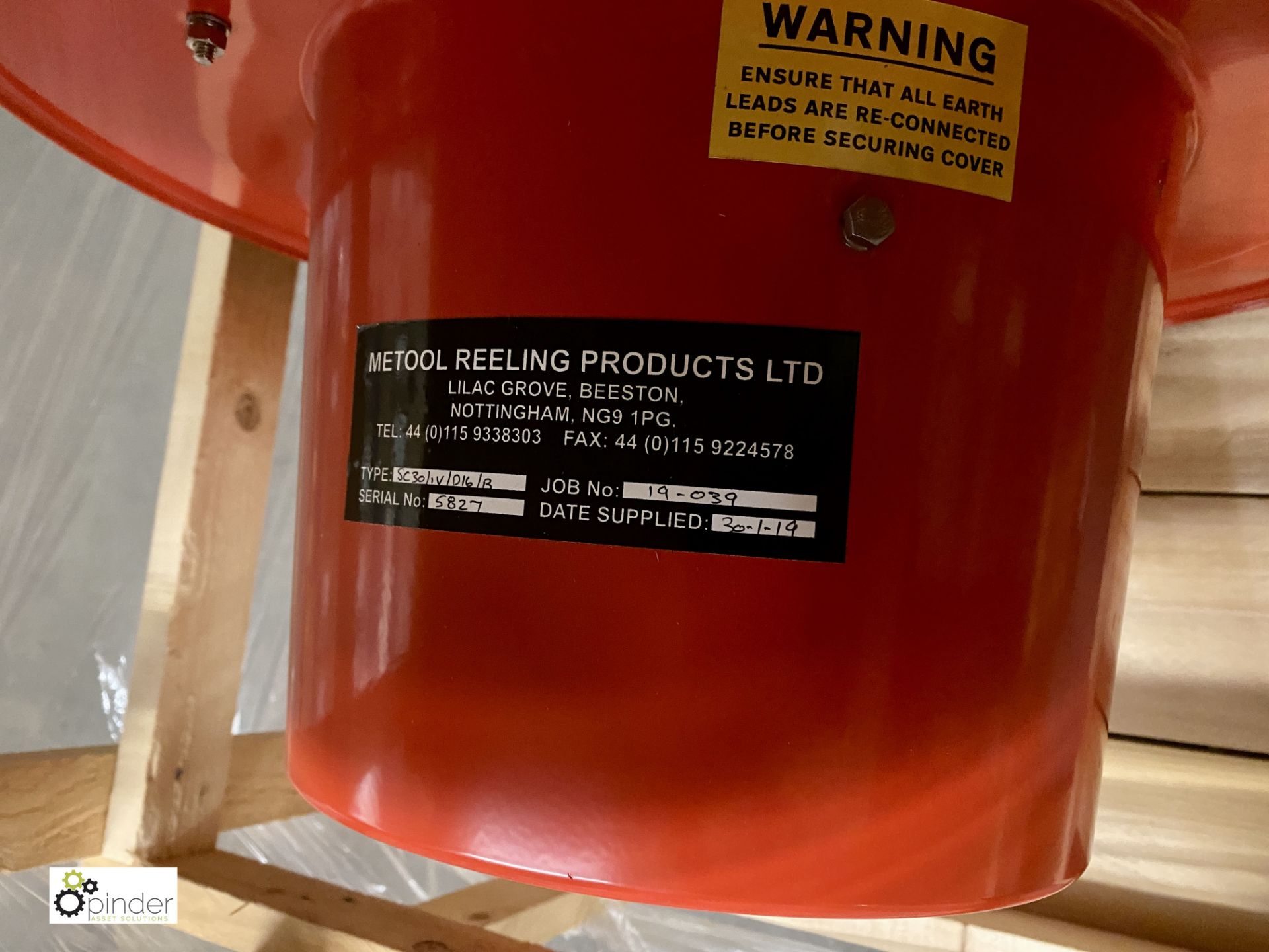 Metool Reeling Products SC30-1V-D16-B Electric Ree - Image 3 of 5
