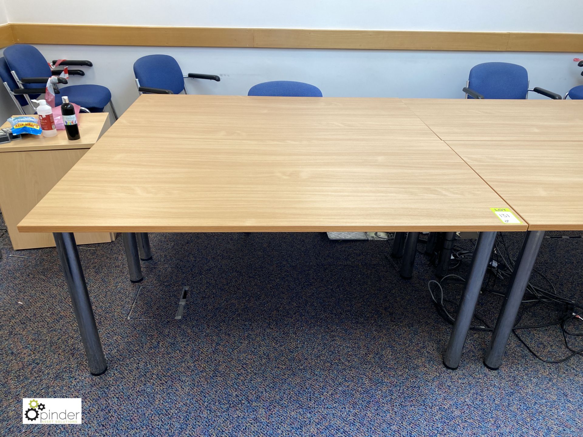 4 light oak Meeting Tables, 1600mm x 800mm (located in First Floor Meeting Room 20) - Image 2 of 3