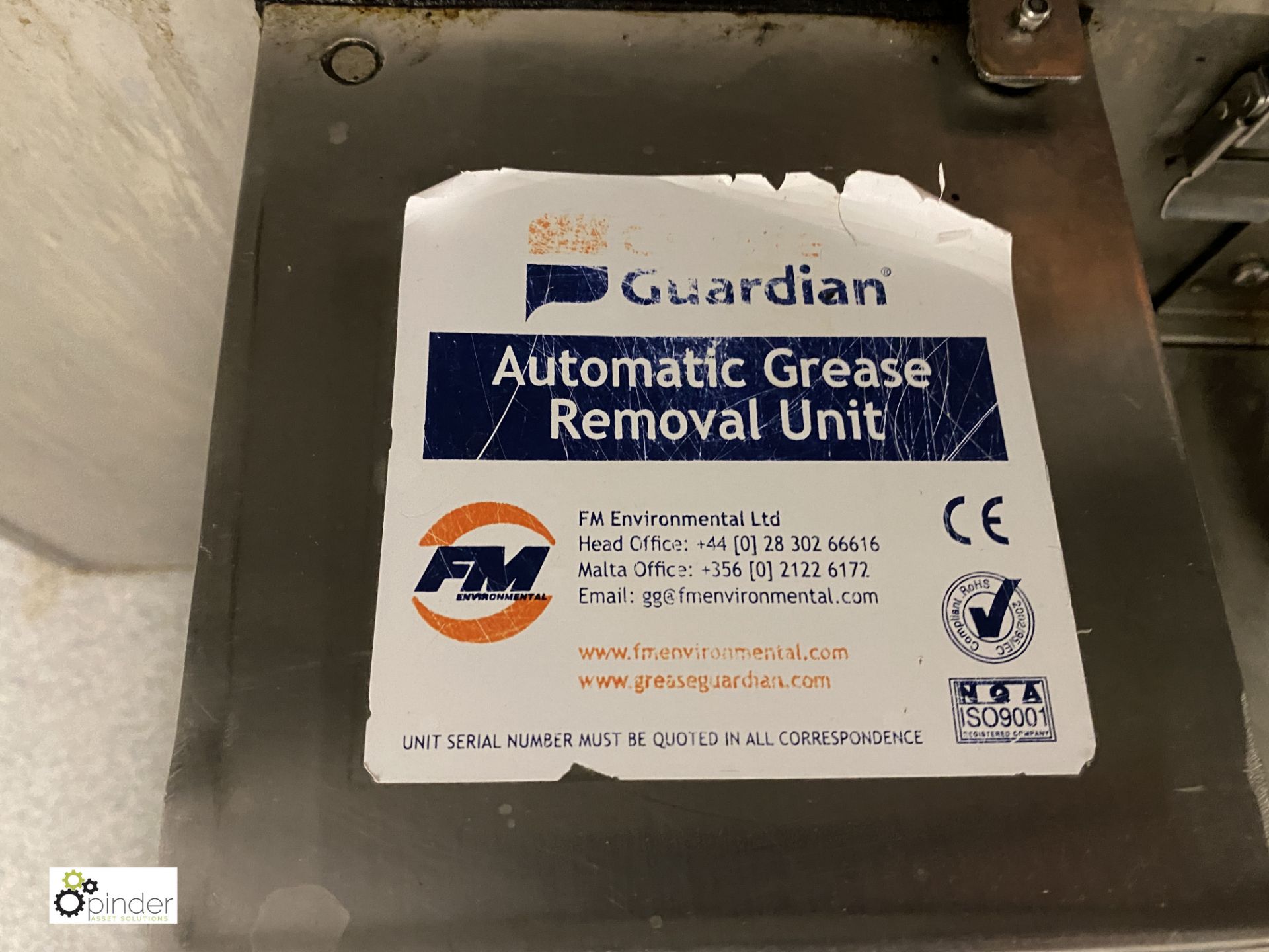 Guardian automatic Grease Removal Unit (located in Kitchen) - Image 2 of 3