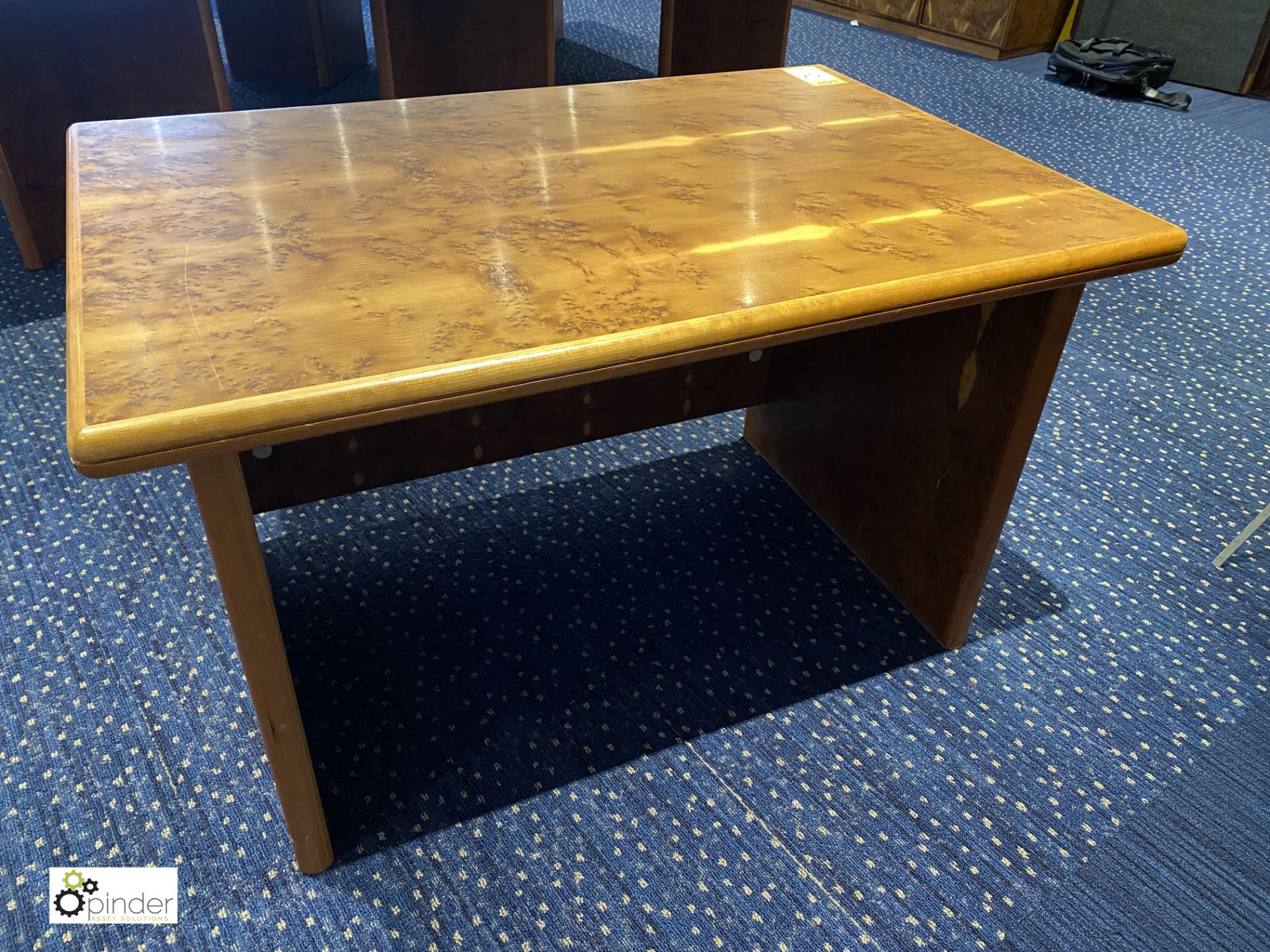 Burr walnut Desk, 1200mm x 800mm x 720mm (located in First Floor Boardroom/Meeting Room 12) - Image 2 of 2