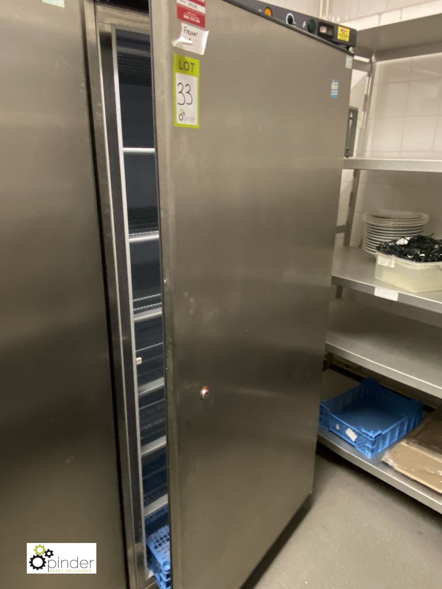 Iarp ABX500N stainless steel single door Commercial Freezer (located in Kitchen)